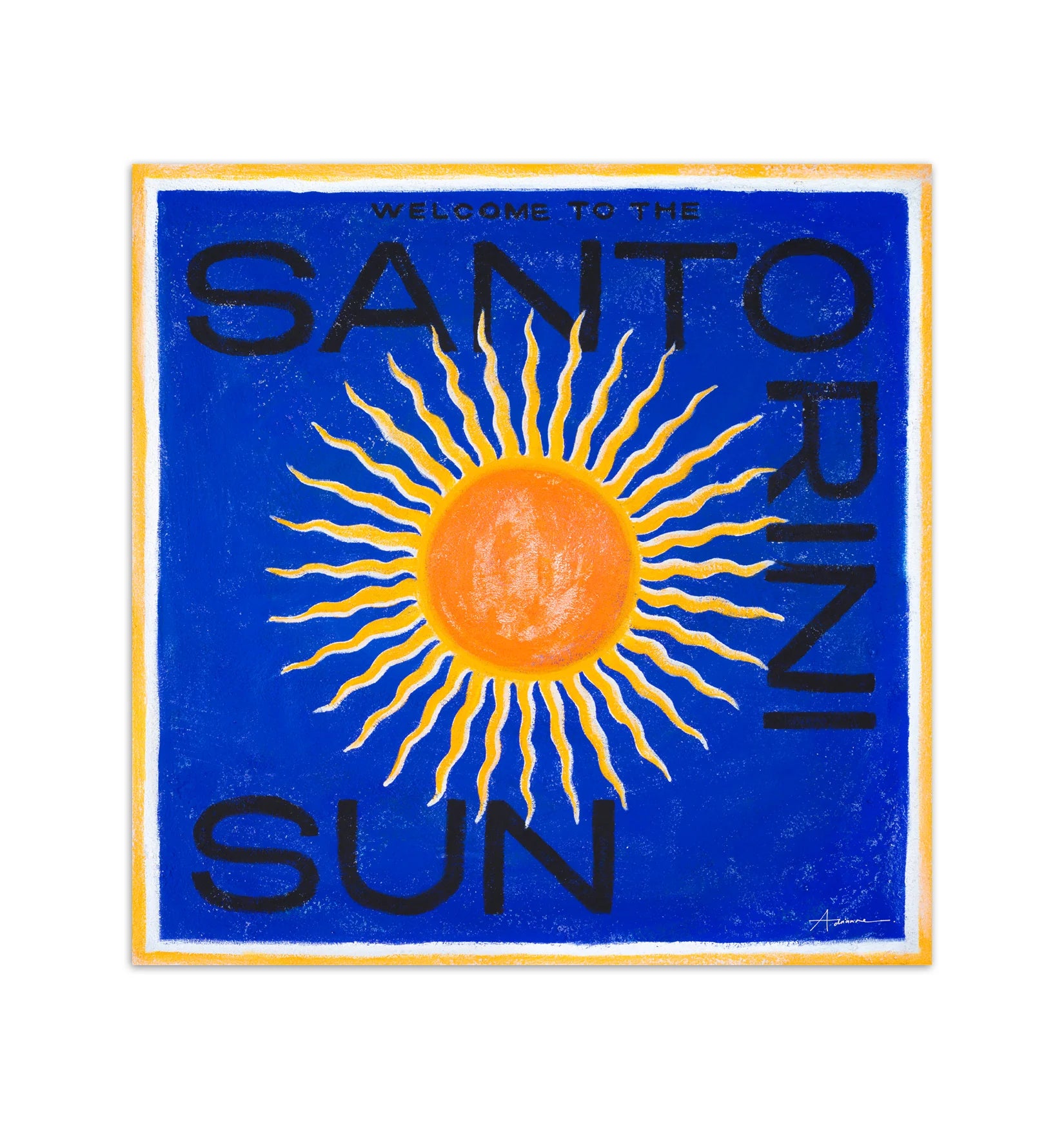 The Santorini Sun Limited Edition Print