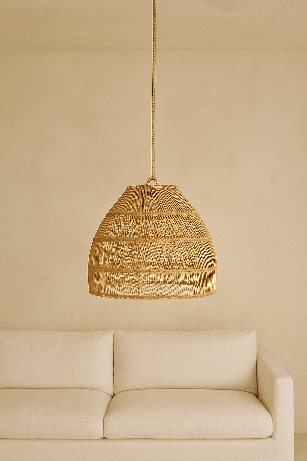 THE PARADISE PENDANTS MEDIUM Rattan Light Shade By Black Salt Co