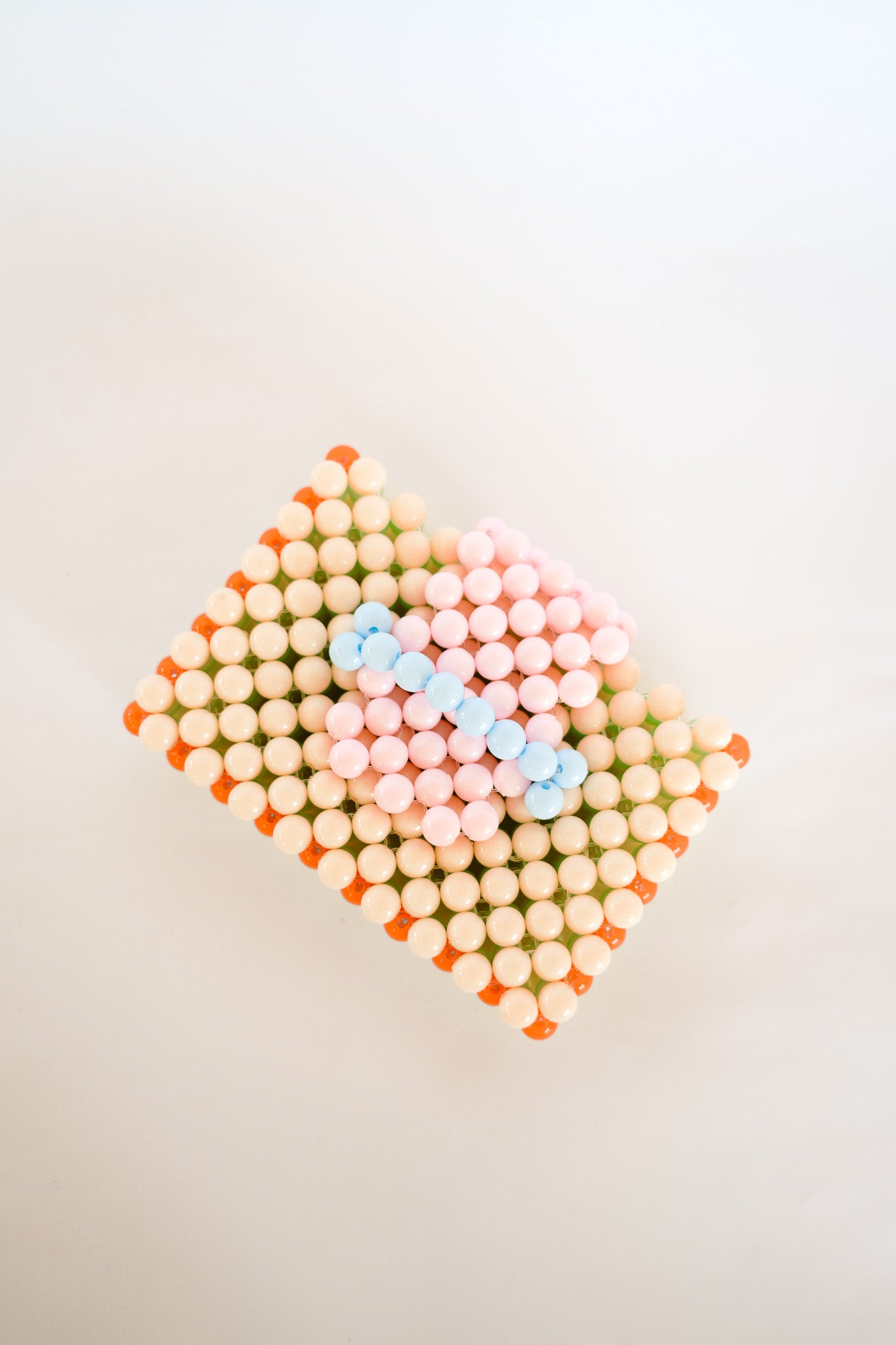 BEADED CARD PURSE - RAINBOW