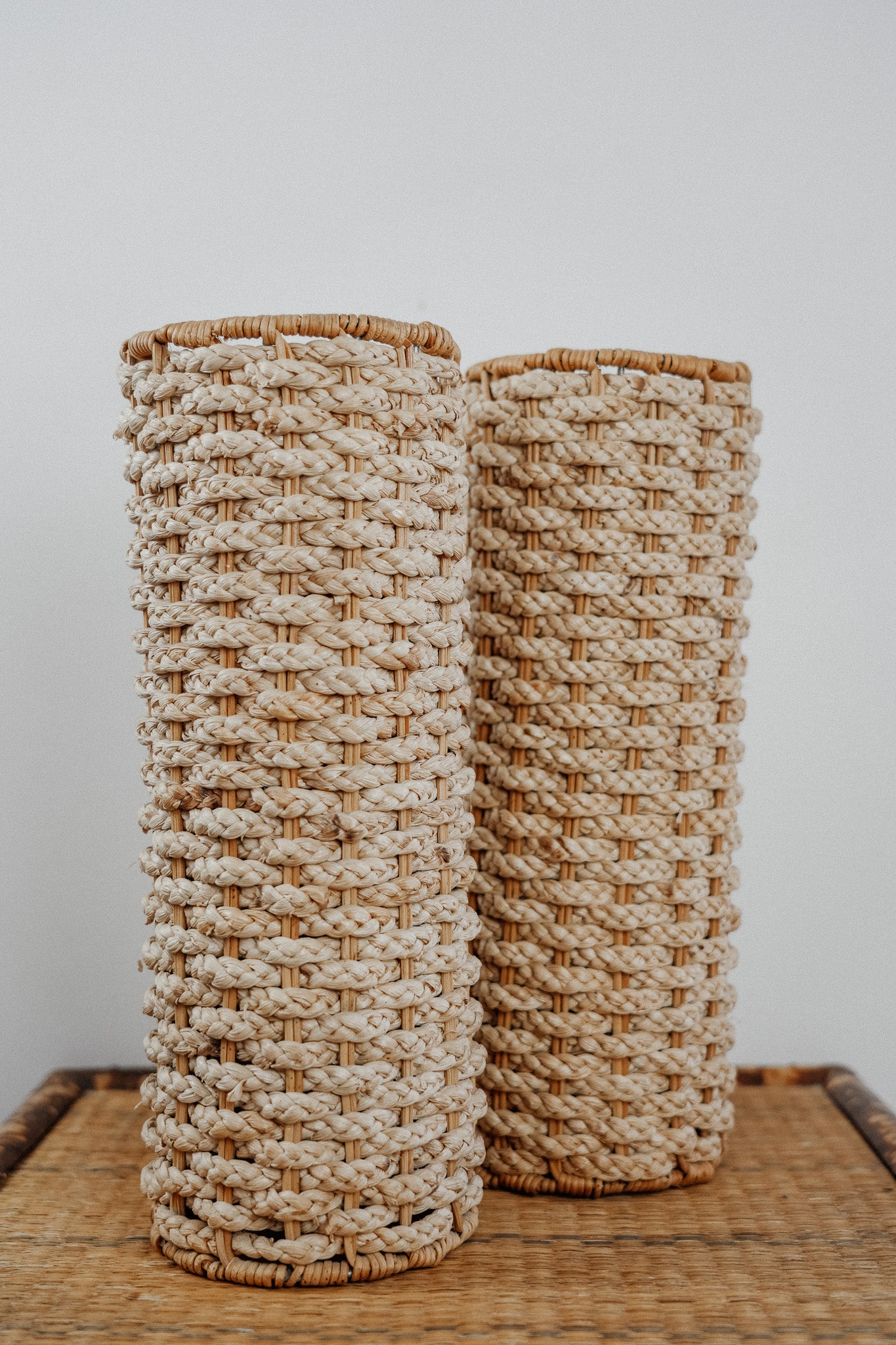 Vintage Woven Pendants (Set of 2)