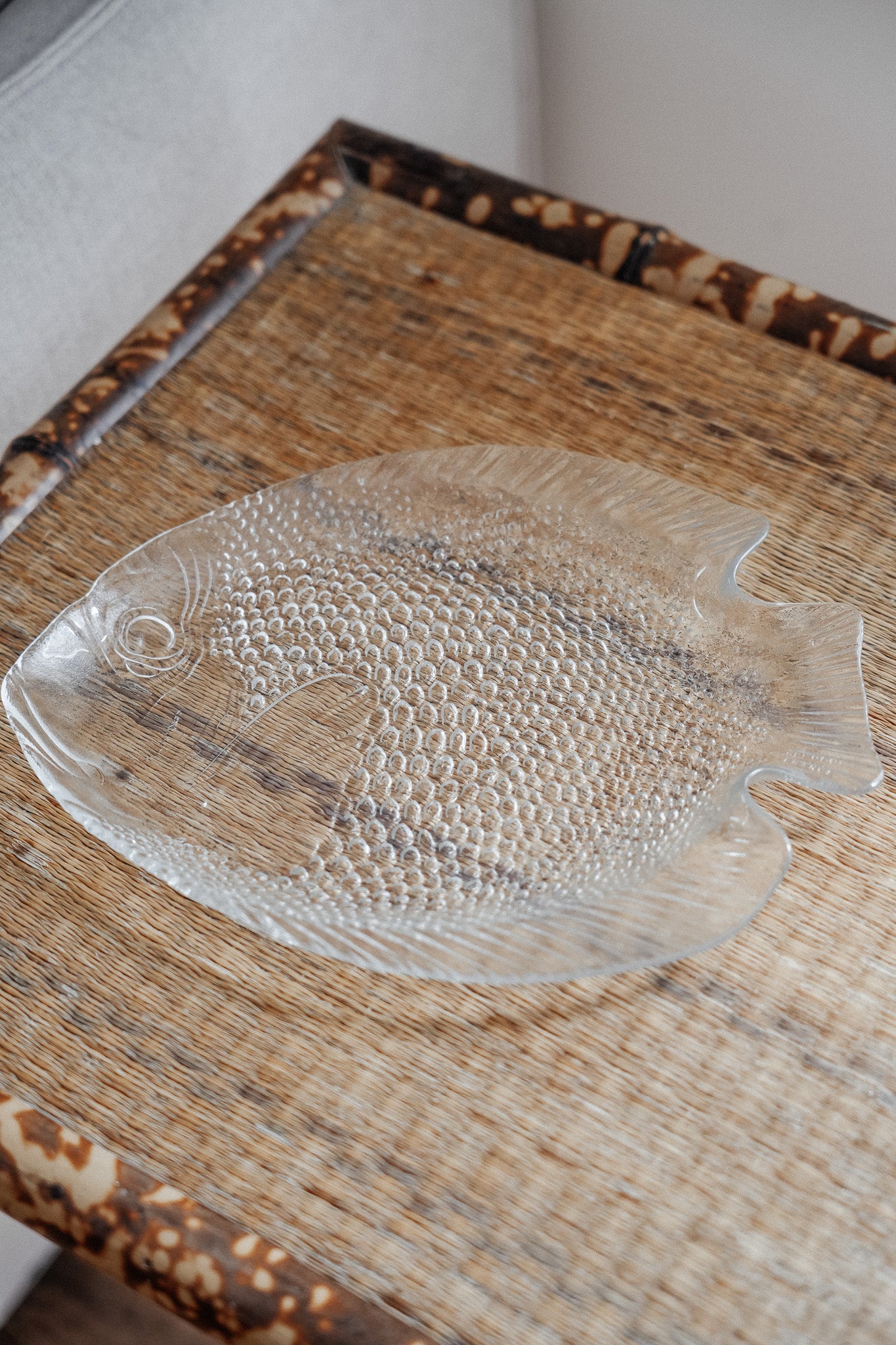 Vintage Fish Glass Plate