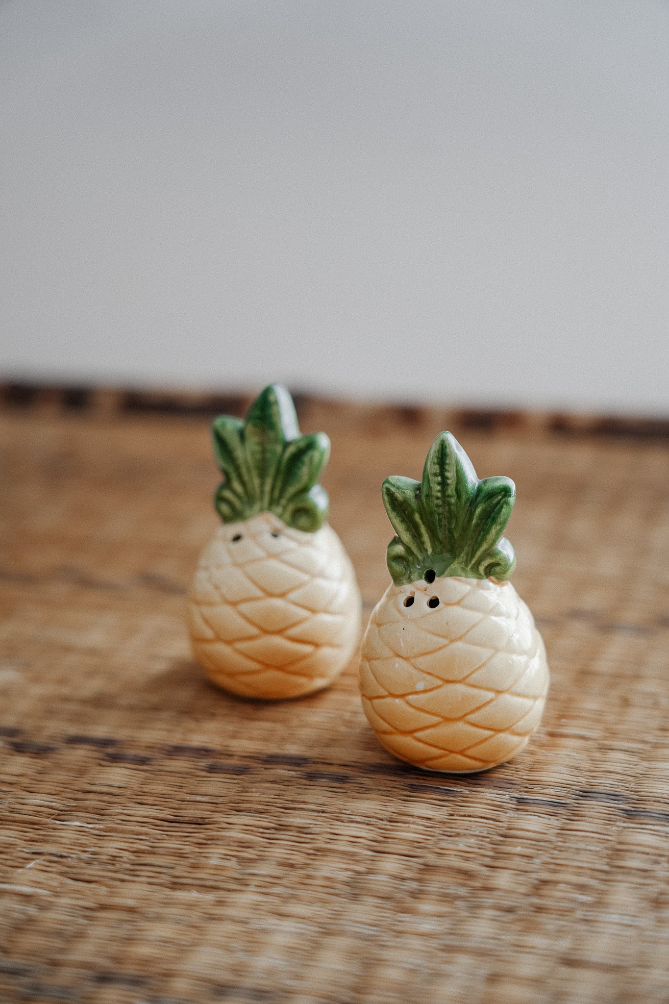 Vintage Pineapple Salt & Pepper Shakers
