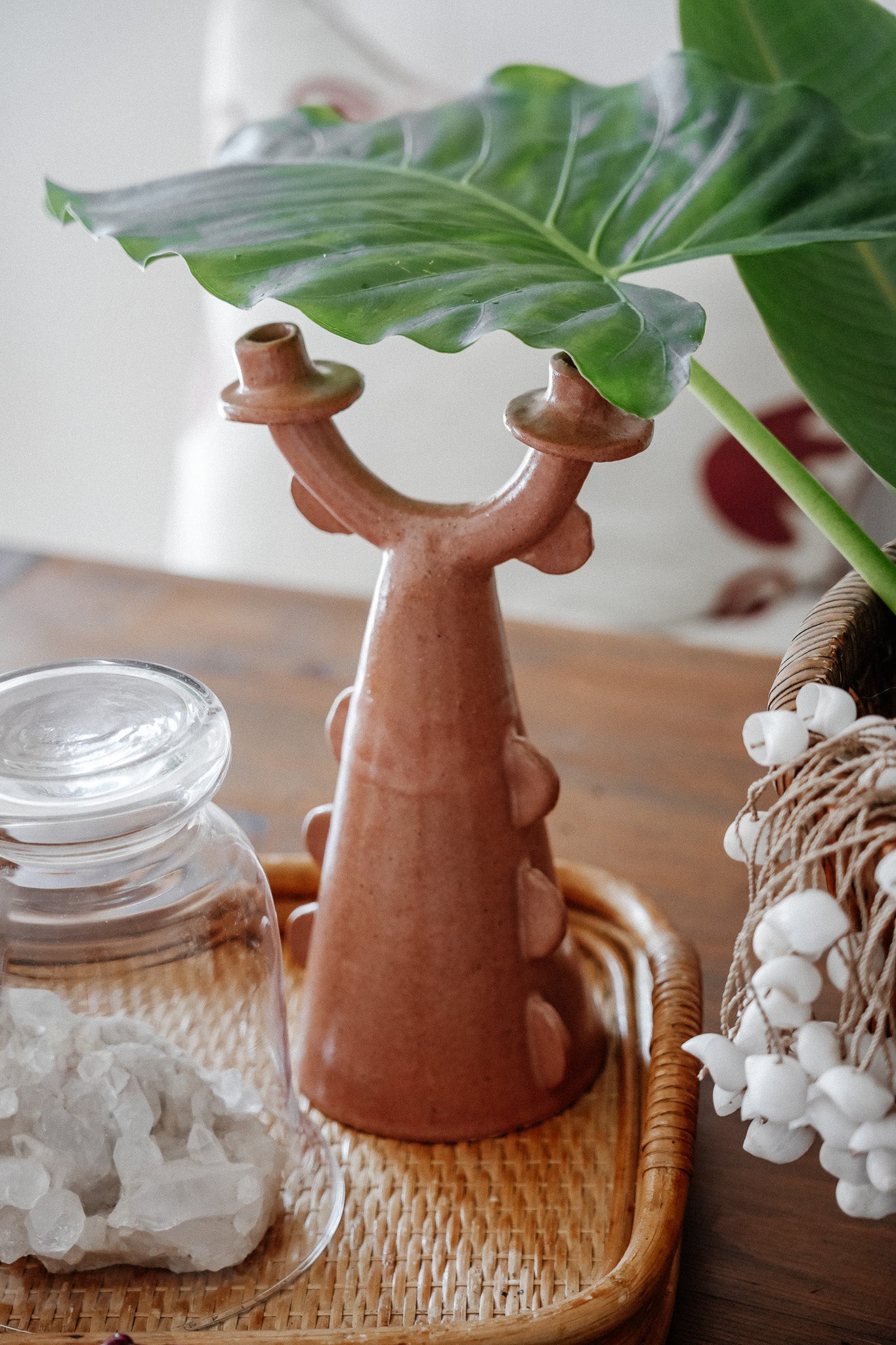 Vintage Handmade Twin Candelabra