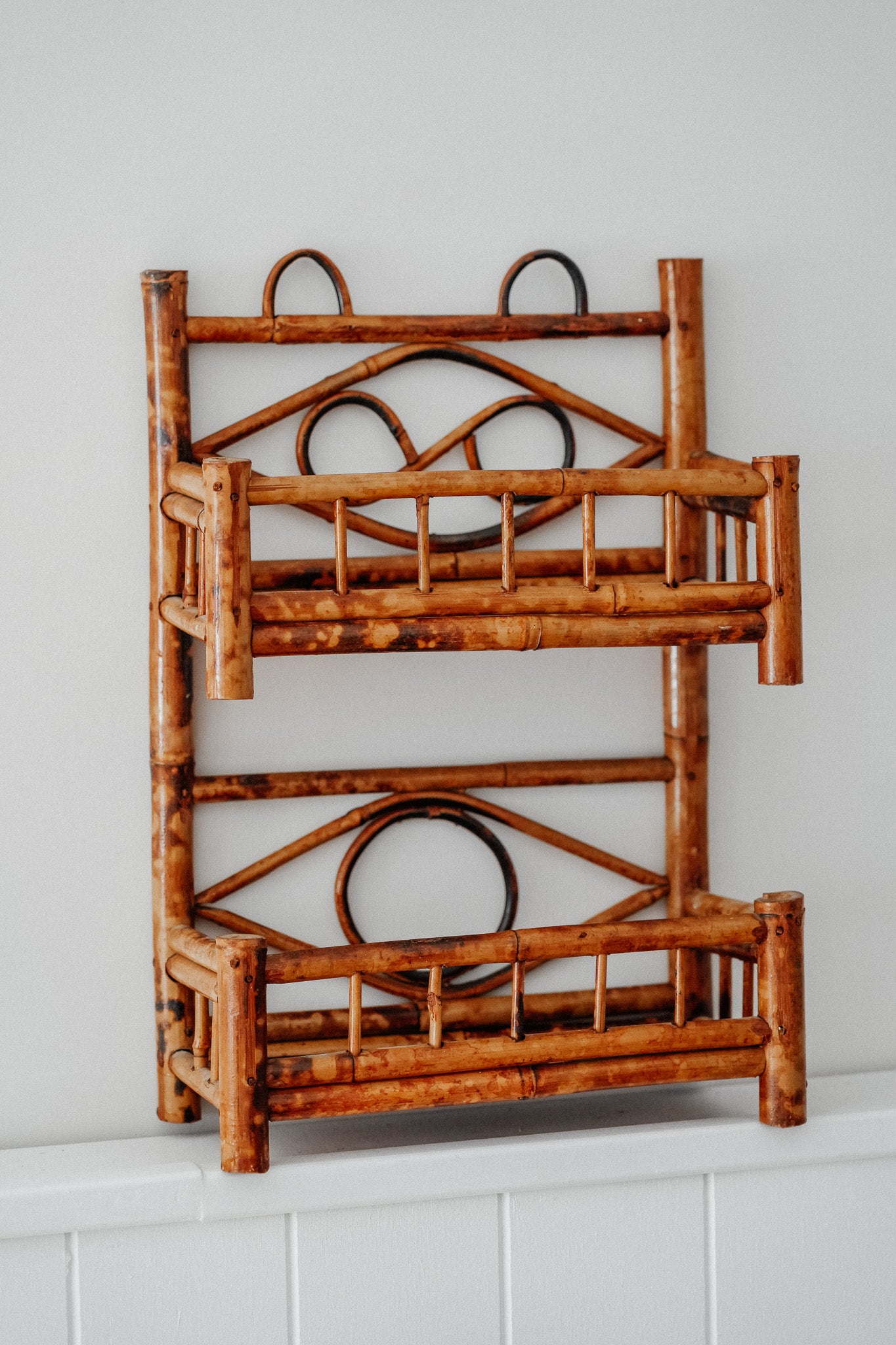 Vintage Tiger Cane Shelf