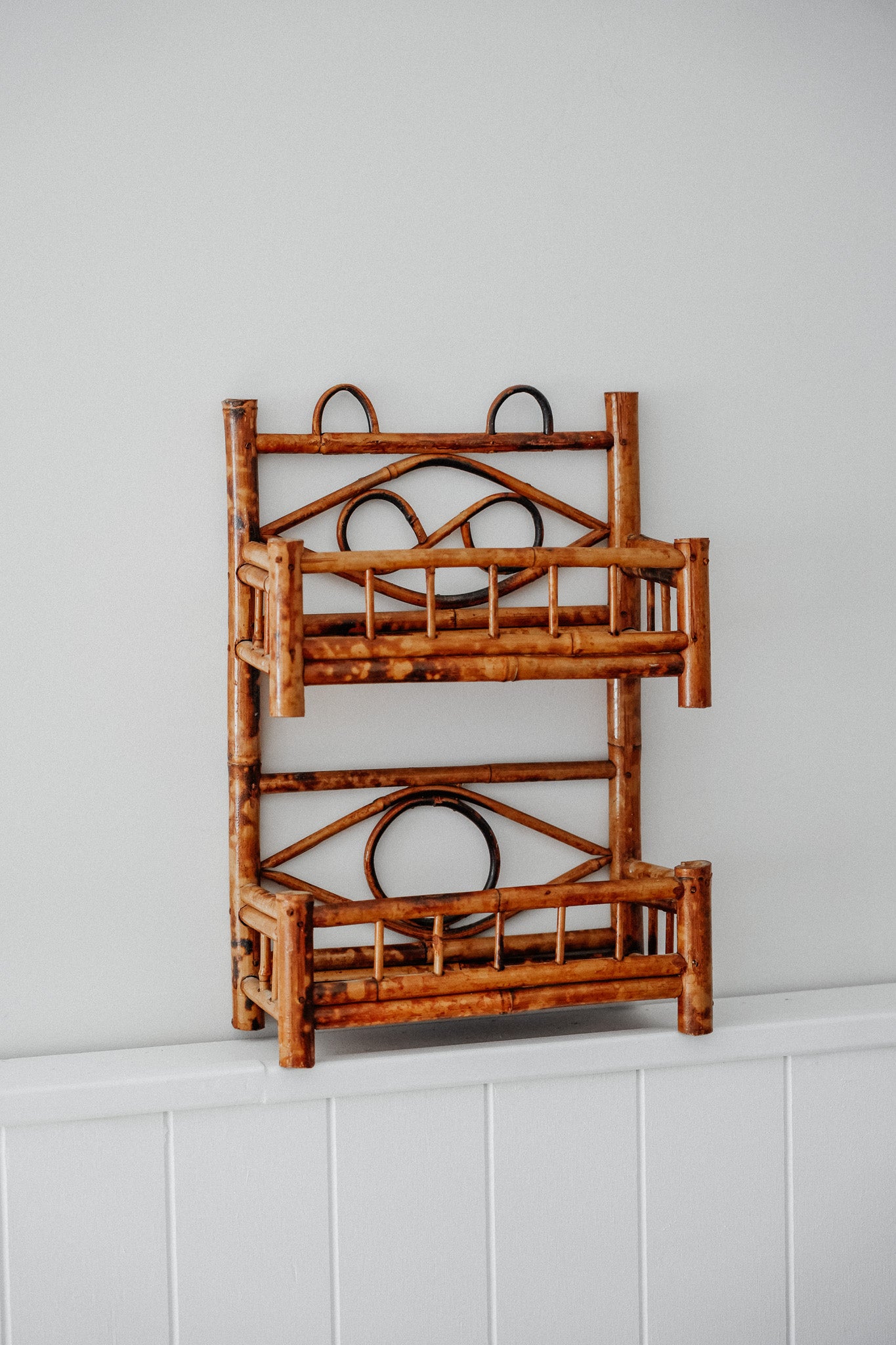 Vintage Tiger Cane Shelf