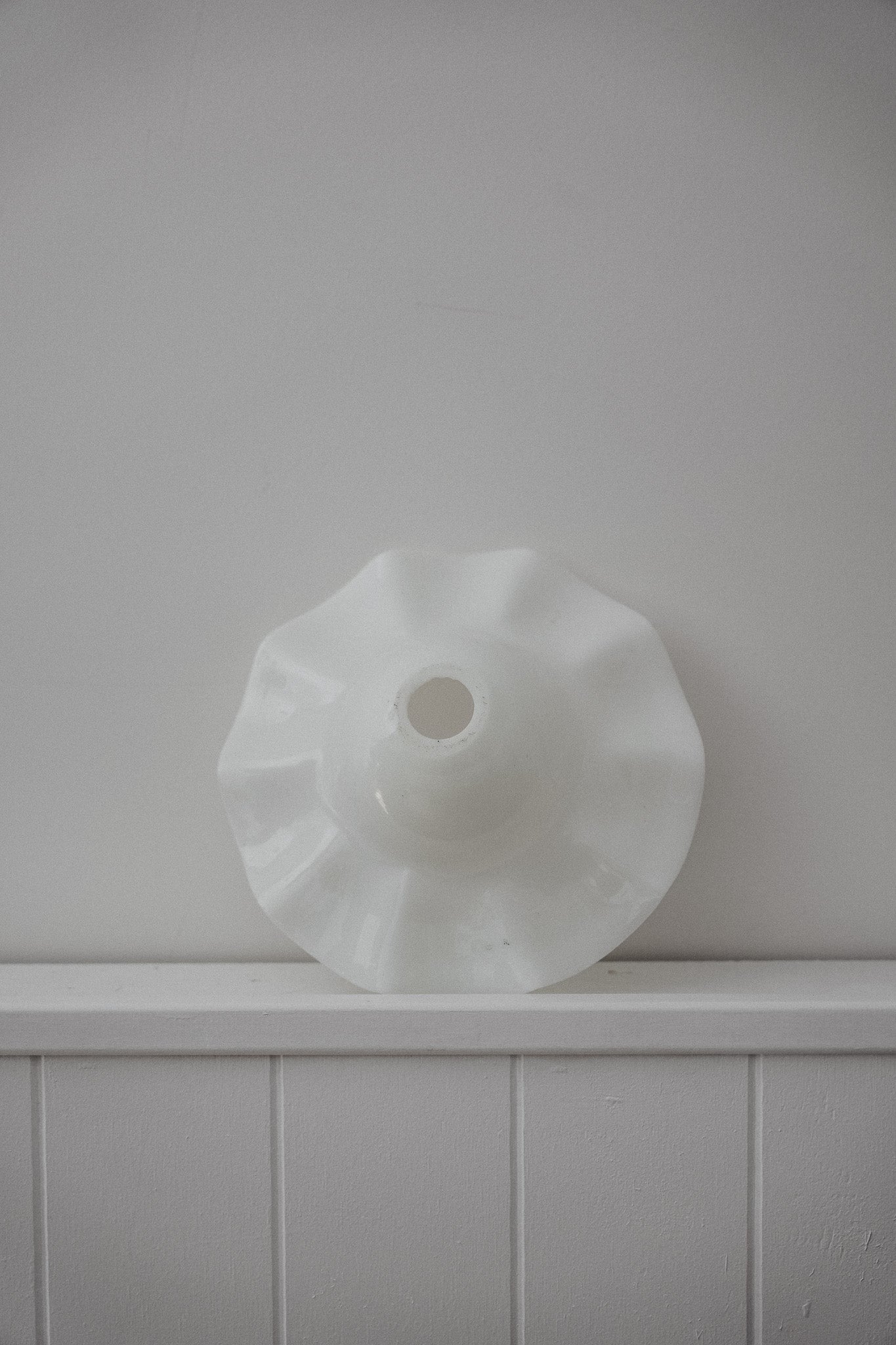 Vintage White Glass Pendant/Sconce Lighting