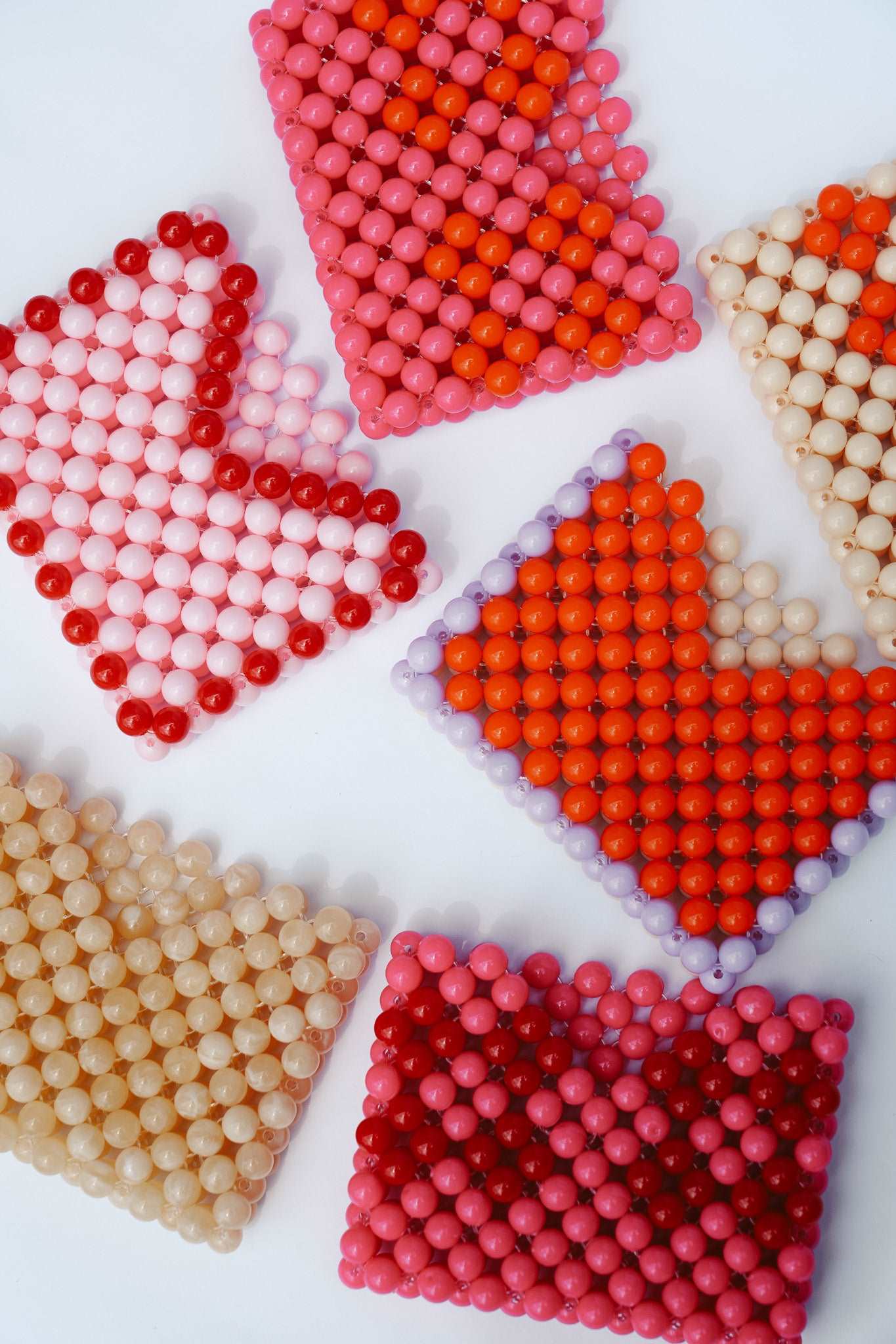 BEADED CARD HOLDER - BEIGE by HIBISCUS THE LABEL Designer Homewares Furniture Australia