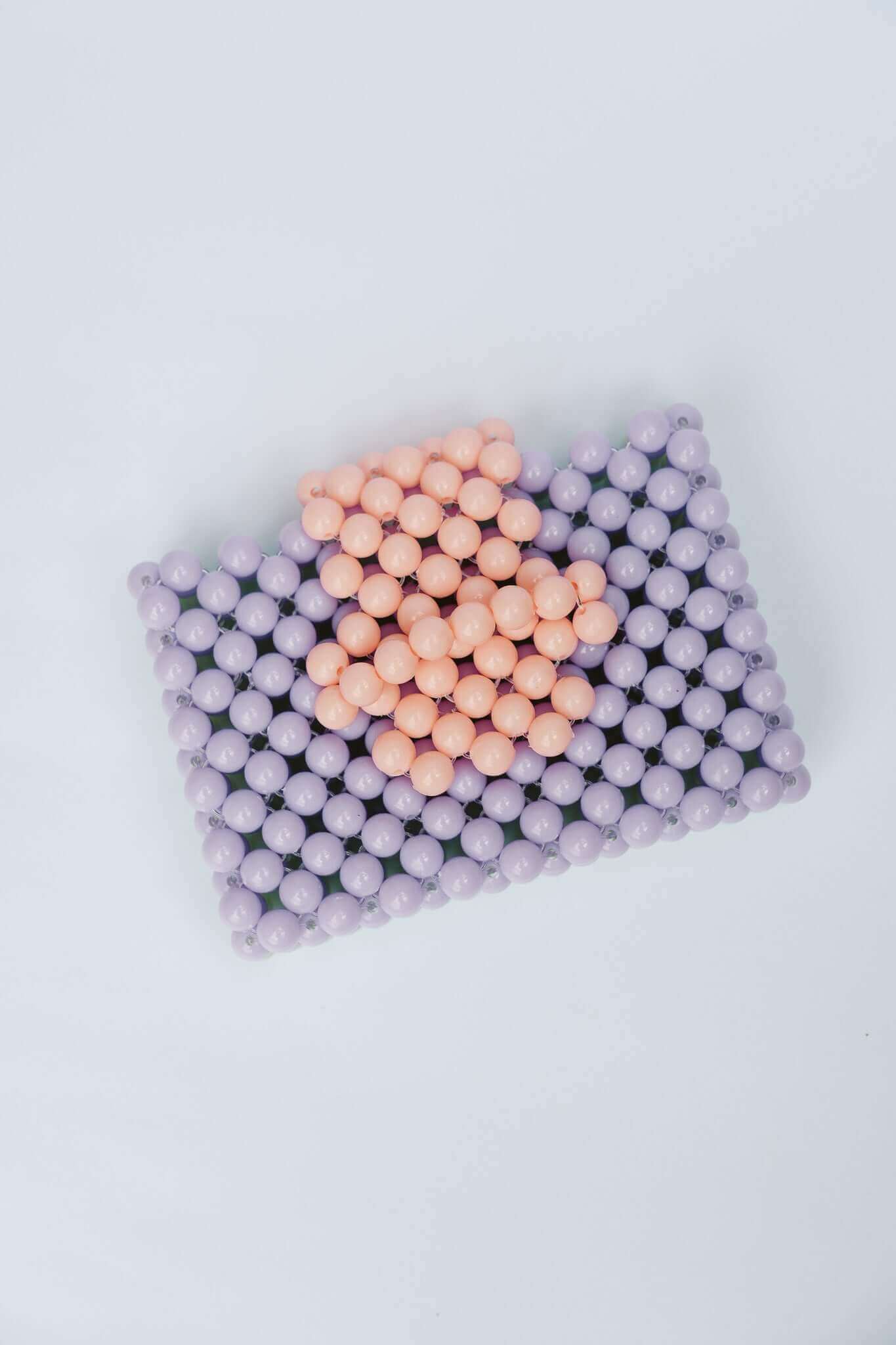 BEADED CARD PURSE - MULTI PURPLE by HIBISCUS THE LABEL Designer Homewares Furniture Australia