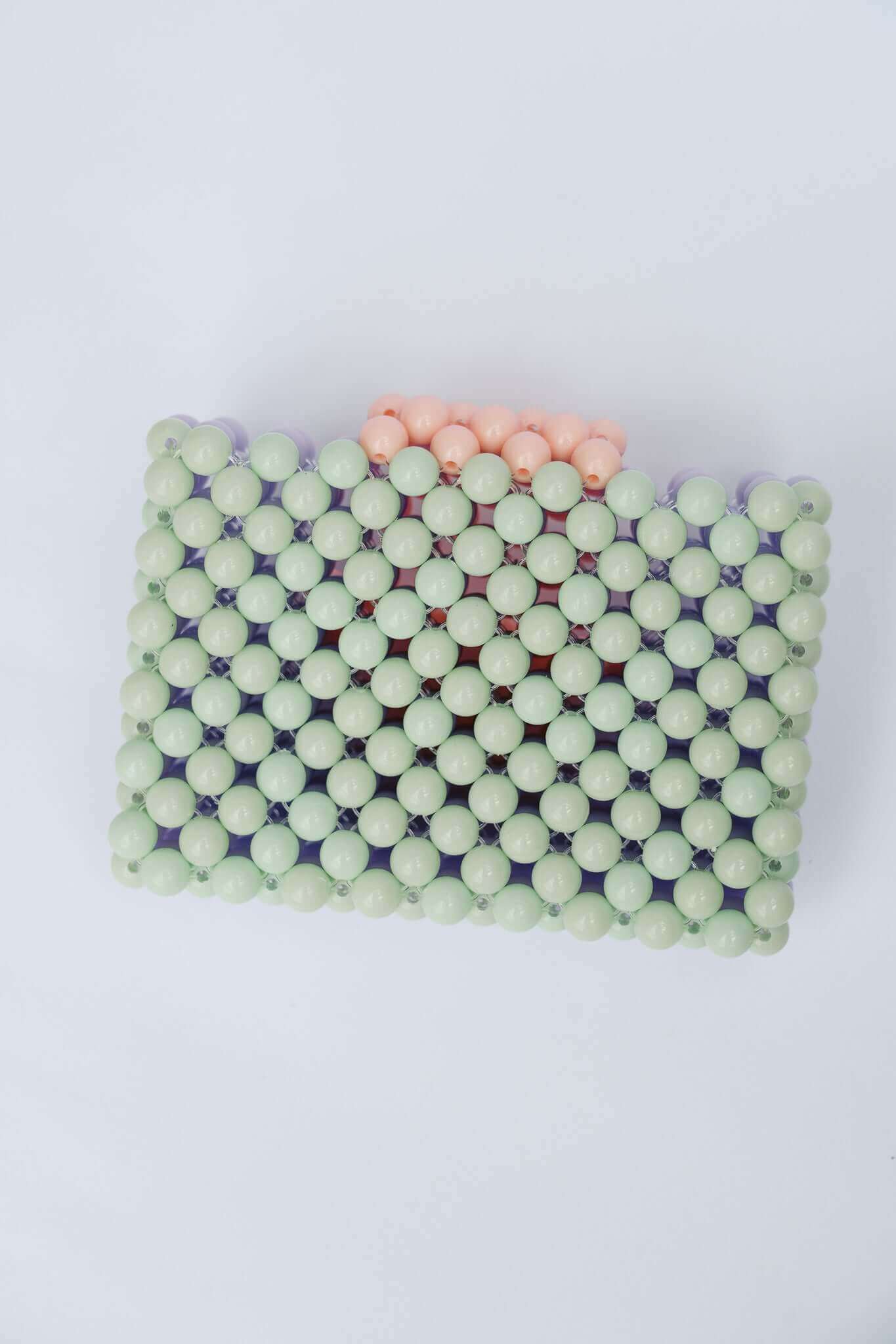 BEADED CARD PURSE - MULTI PURPLE by HIBISCUS THE LABEL Designer Homewares Furniture Australia
