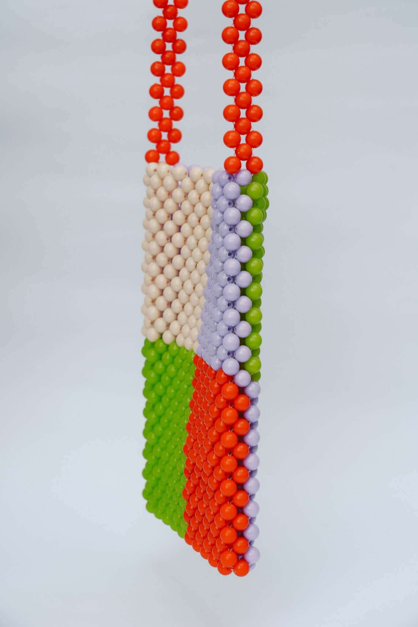 BEADED PHONE BAG - ORANGE/PURPLE/GREEN by HIBISCUS THE LABEL Designer Homewares Furniture Australia