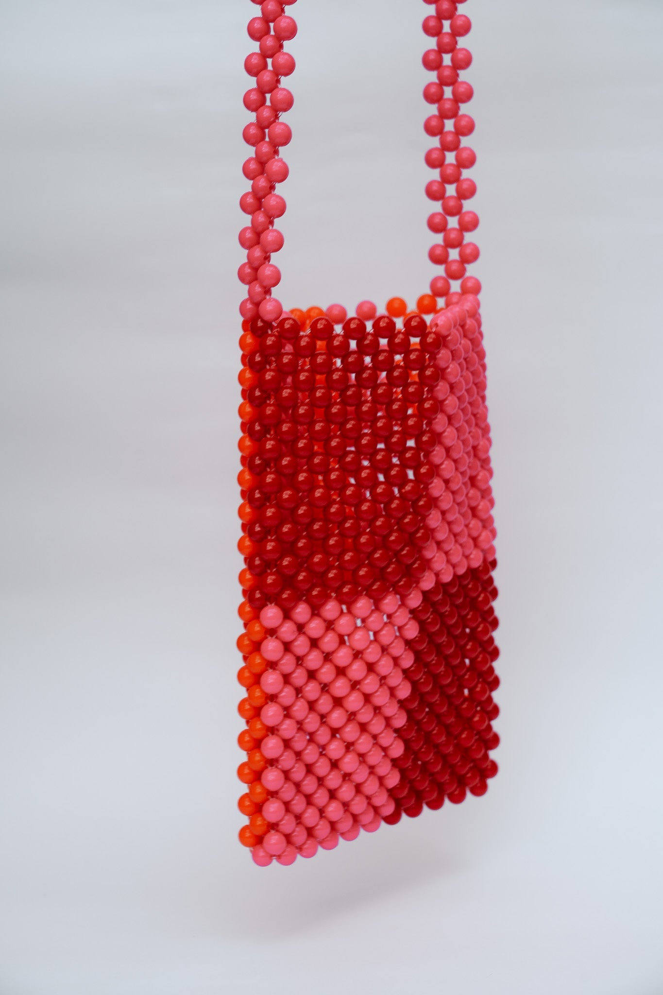 BEADED PHONE BAG - RED/PINK by HIBISCUS THE LABEL Designer Homewares Furniture Australia