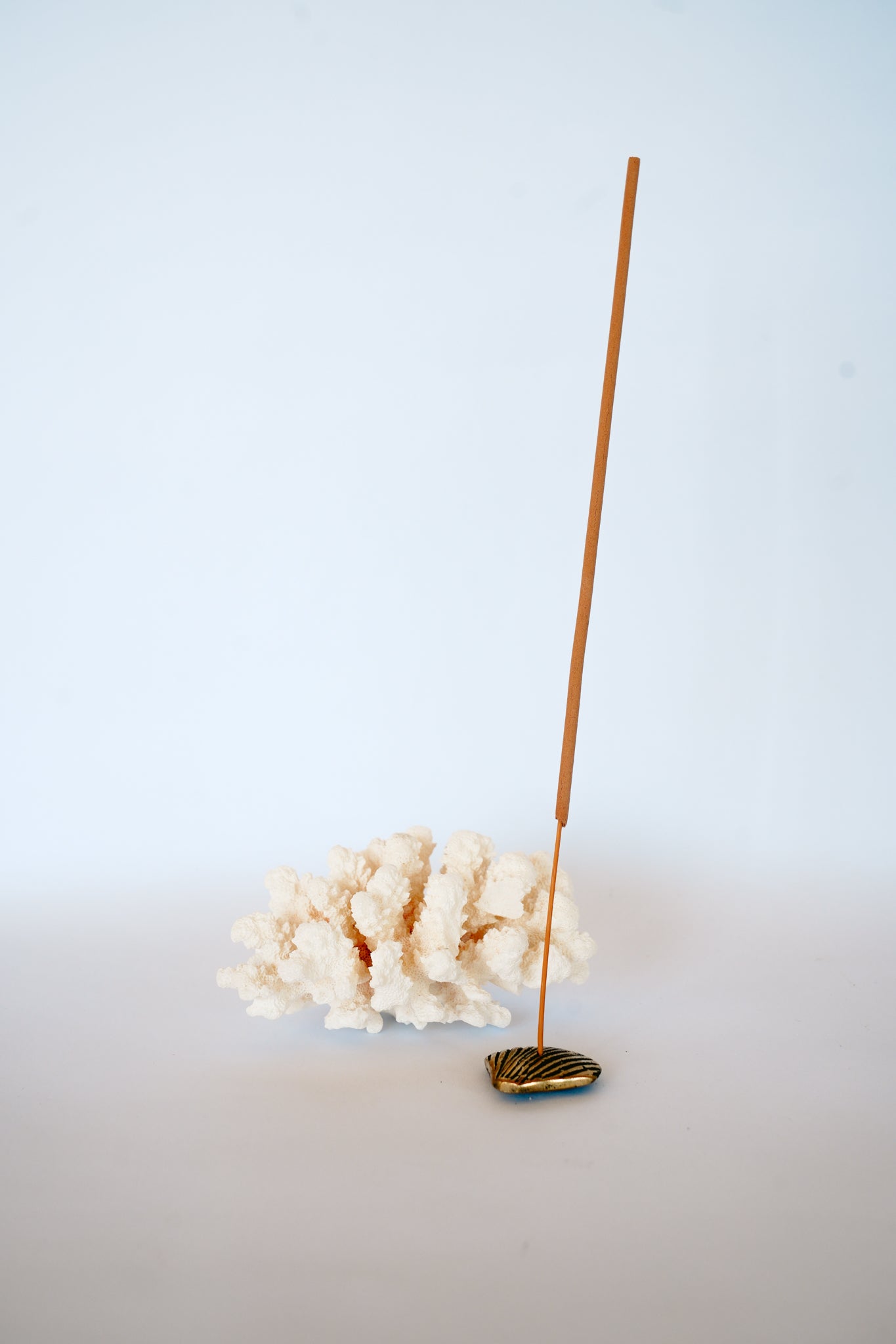 THE SHELL BRASS INCENSE HOLDER