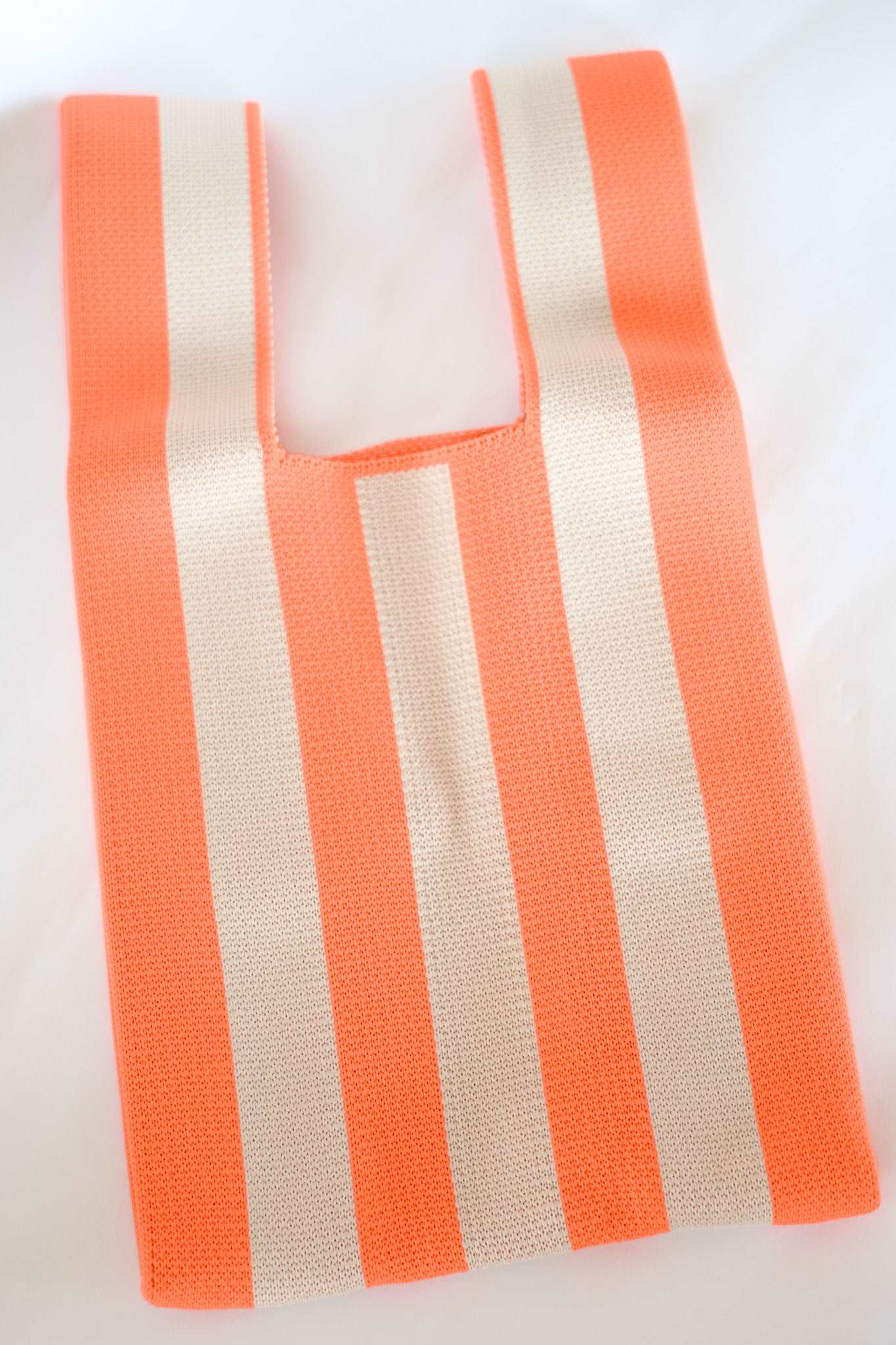 THE FIESTA BAGS Color: Orange Soda Stripe by HIBISCUS THE LABEL Designer Homewares Furniture Australia