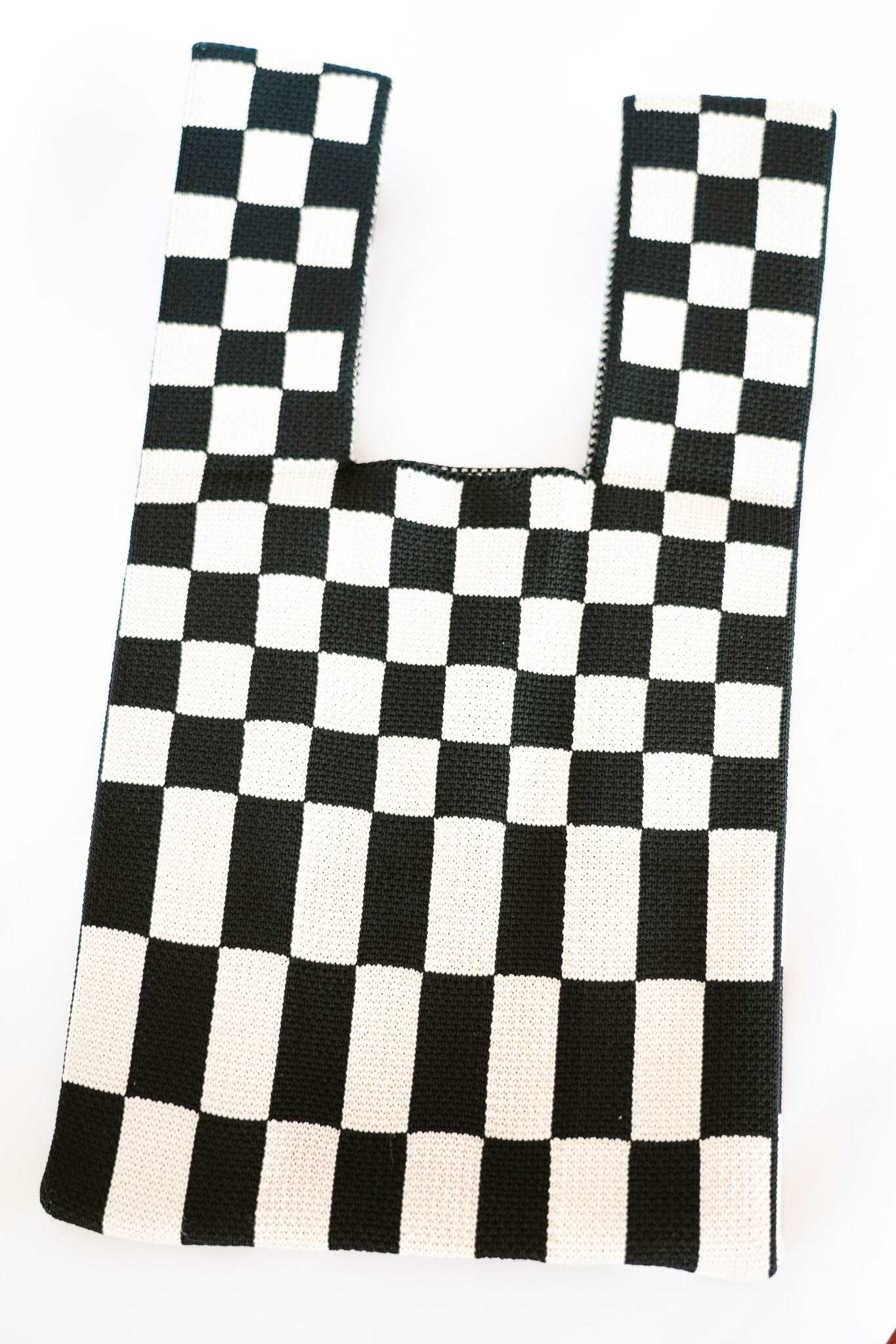 THE FIESTA BAGS Color: Black Checkers by HIBISCUS THE LABEL Designer Homewares Furniture Australia