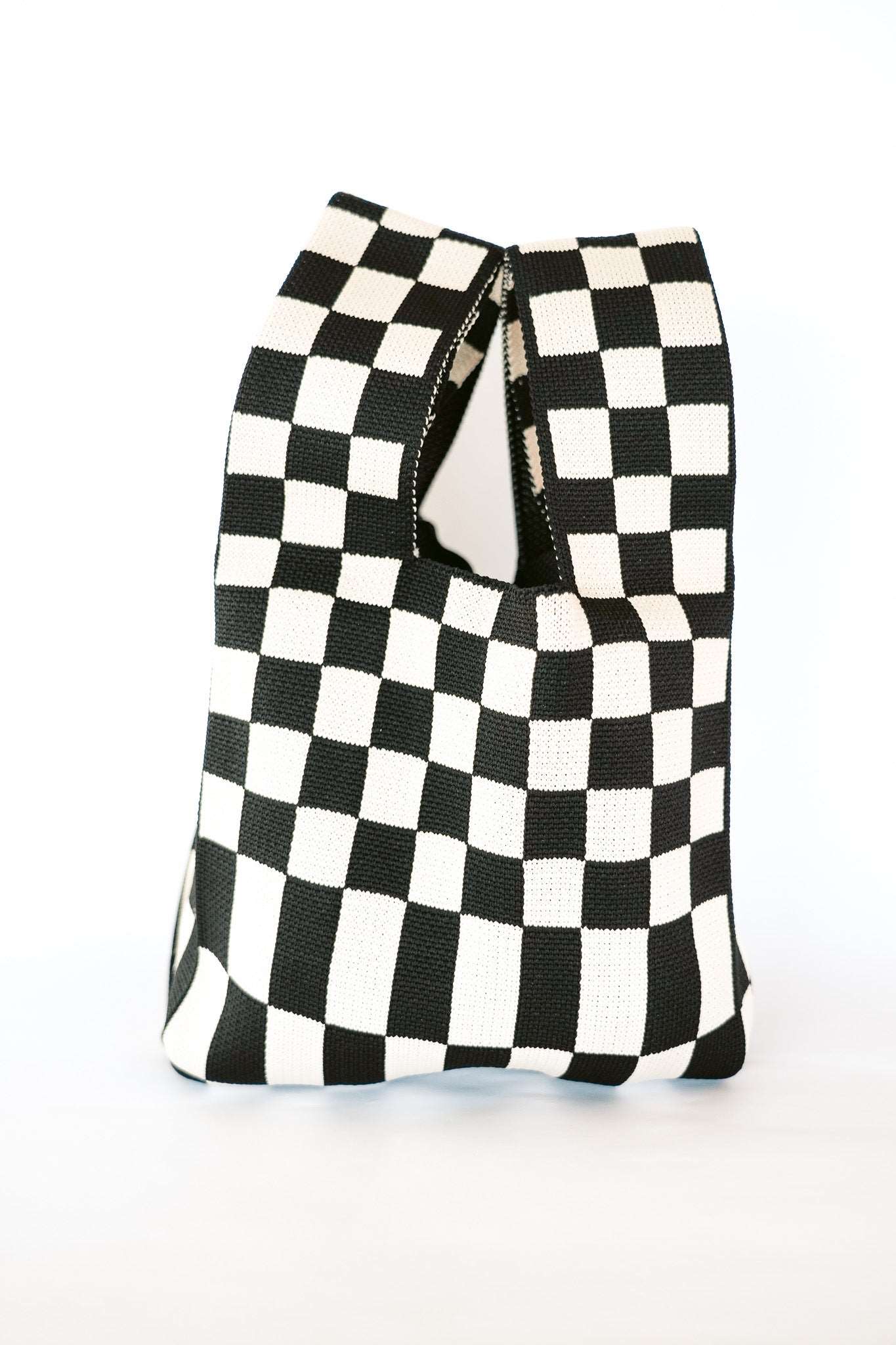 THE FIESTA BAGS Color: Black Checkers by HIBISCUS THE LABEL Designer Homewares Furniture Australia