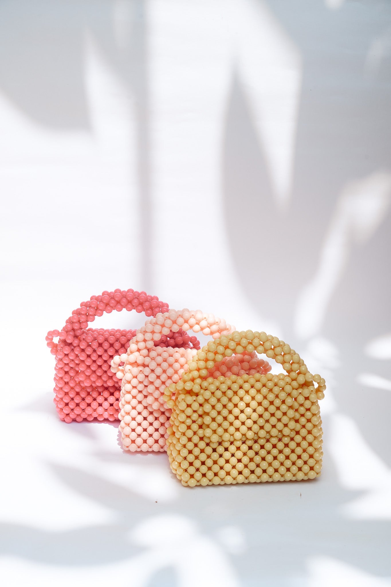 THE KIWI BEADED HANDBAG Color: Translucent Brown by HIBISCUS THE LABEL Designer Homewares Furniture Australia