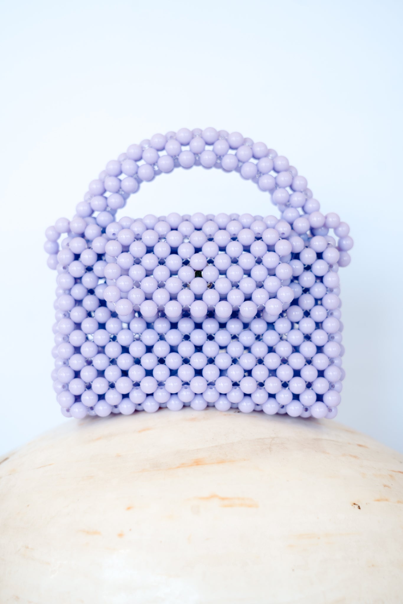 THE KIWI BEADED HANDBAG Color: Soft Purple by HIBISCUS THE LABEL Designer Homewares Furniture Australia