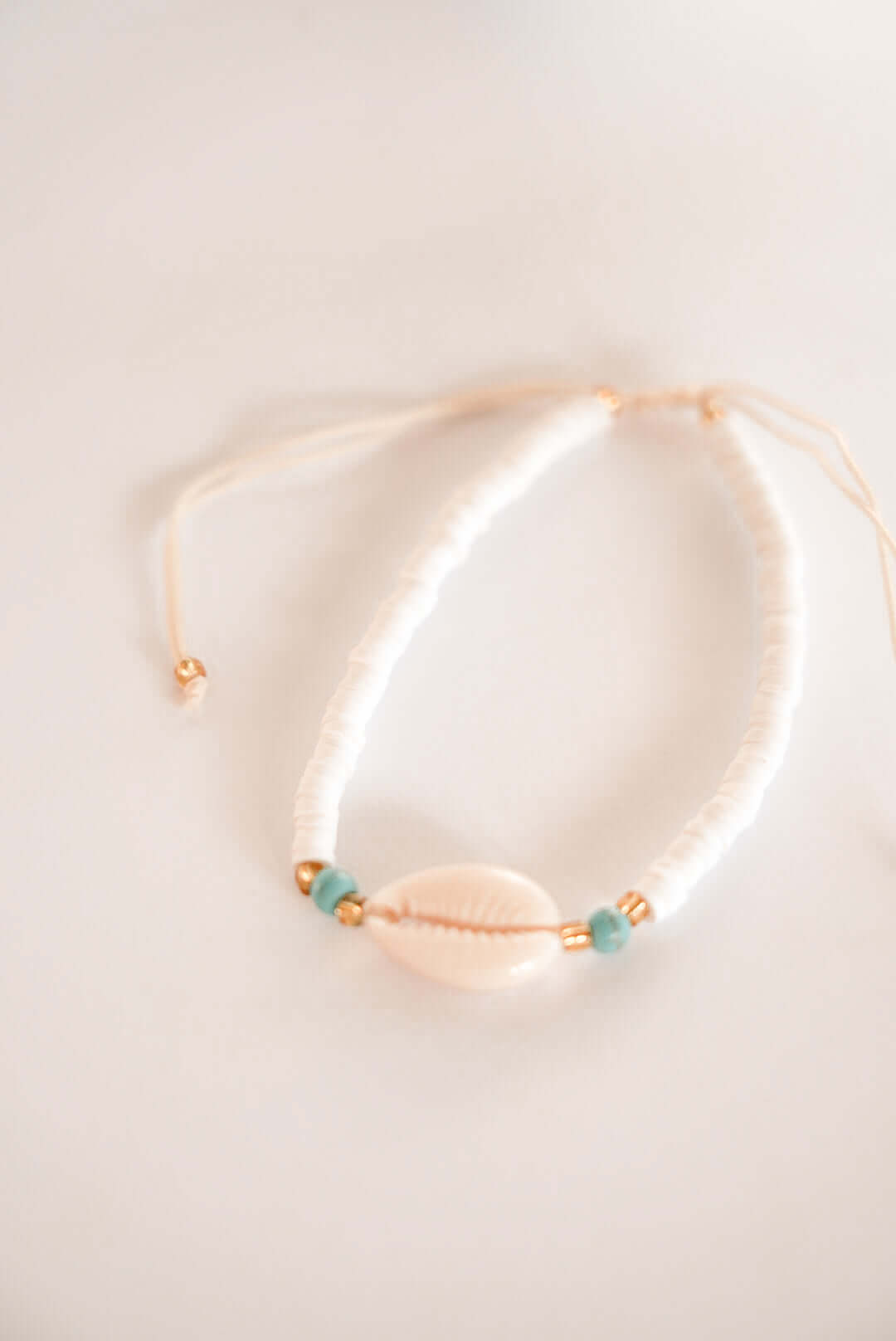 THE SHELLY BRACELET Colors: Shell, Gold & Turquoise by HIBISCUS THE LABEL Designer Homewares Furniture Australia