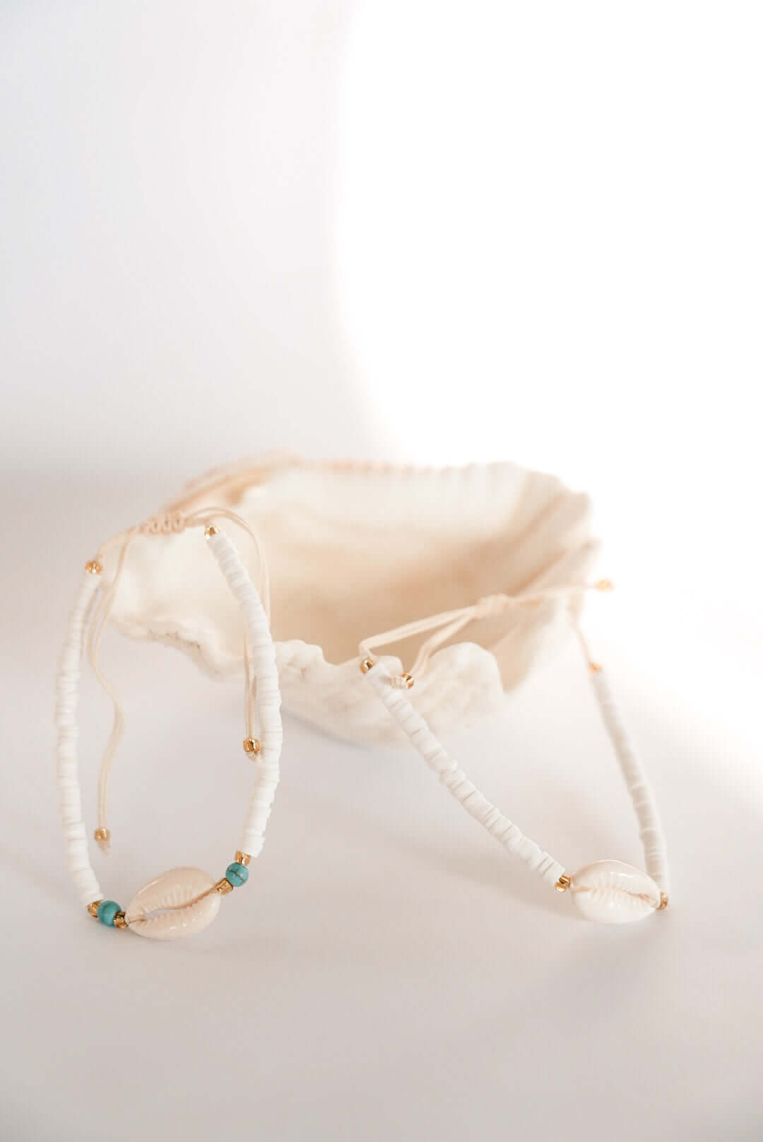 THE SHELLY BRACELET Colors: Shell & Gold by HIBISCUS THE LABEL Designer Homewares Furniture Australia