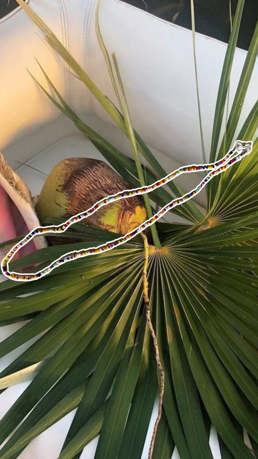 THE VACAY SUNGLASS CHAIN - BEADED MULTI Yellow Bloom: Beaded Multi by HIBISCUS THE LABEL Designer Homewares Furniture Australia