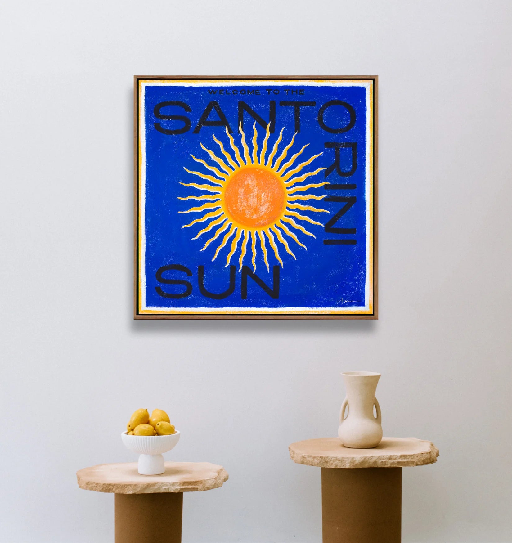 The Santorini Sun Limited Edition Print
