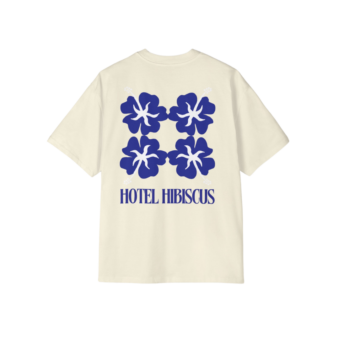 HOTEL HIBISCUS TEE - BLUE