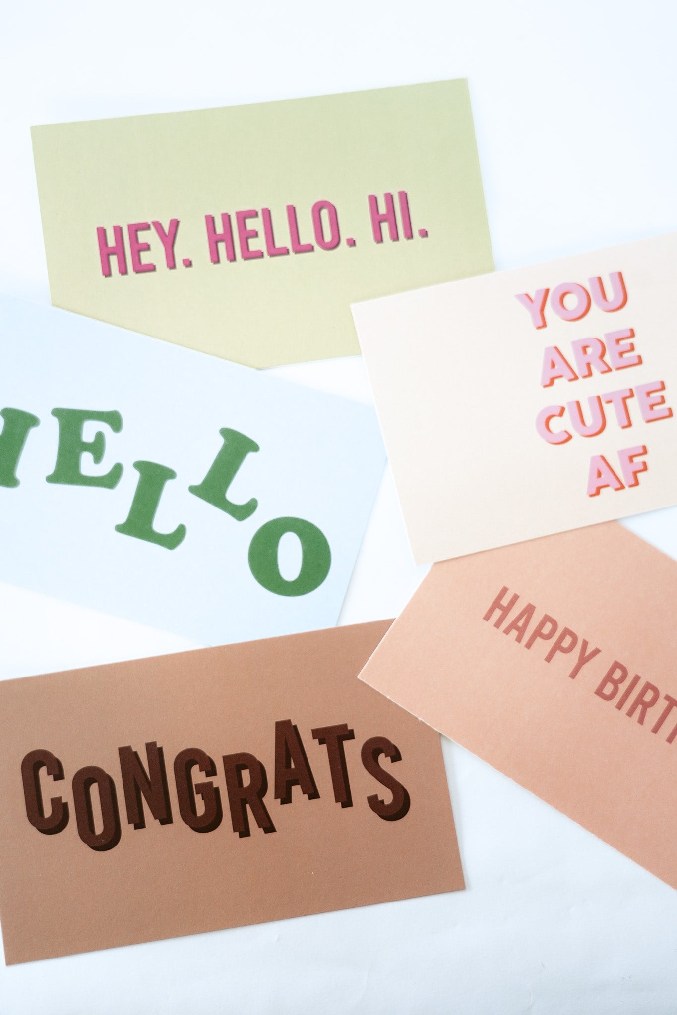 NOTE GREETING CARD - YOU ARE CUTE AF
