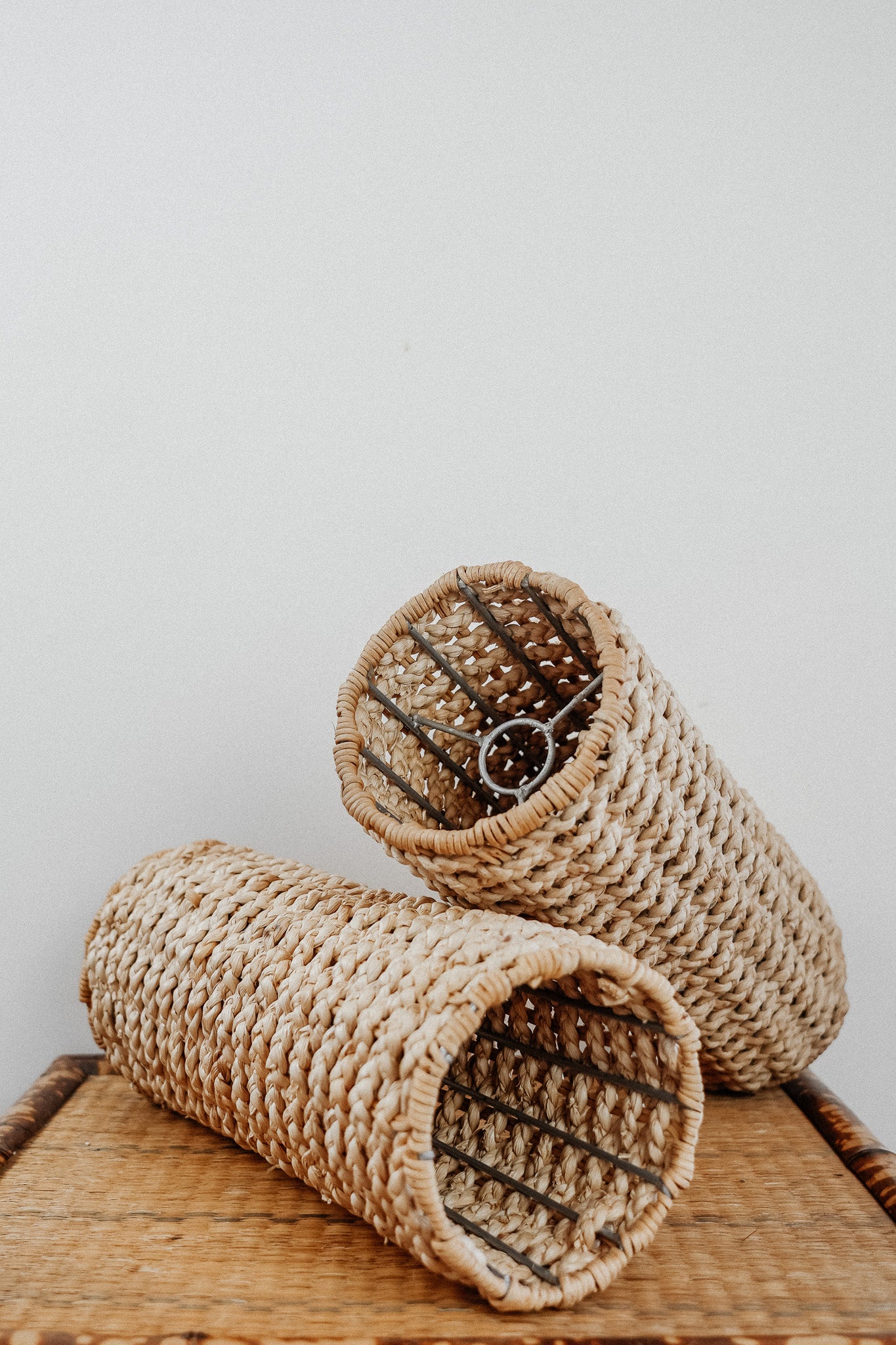 Vintage Woven Pendants (Set of 2)