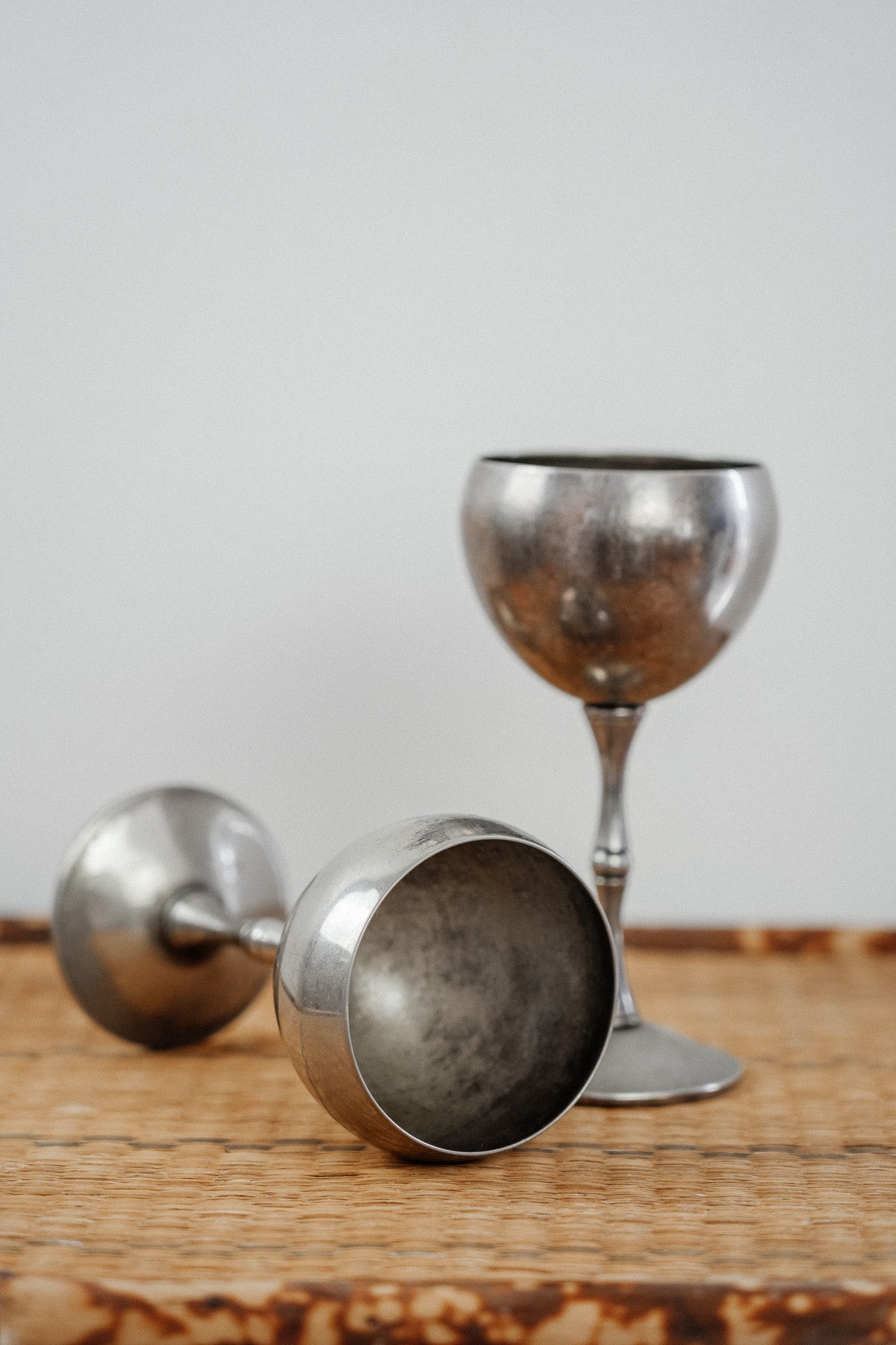 Vintage Silver Goblets (Set of 2)