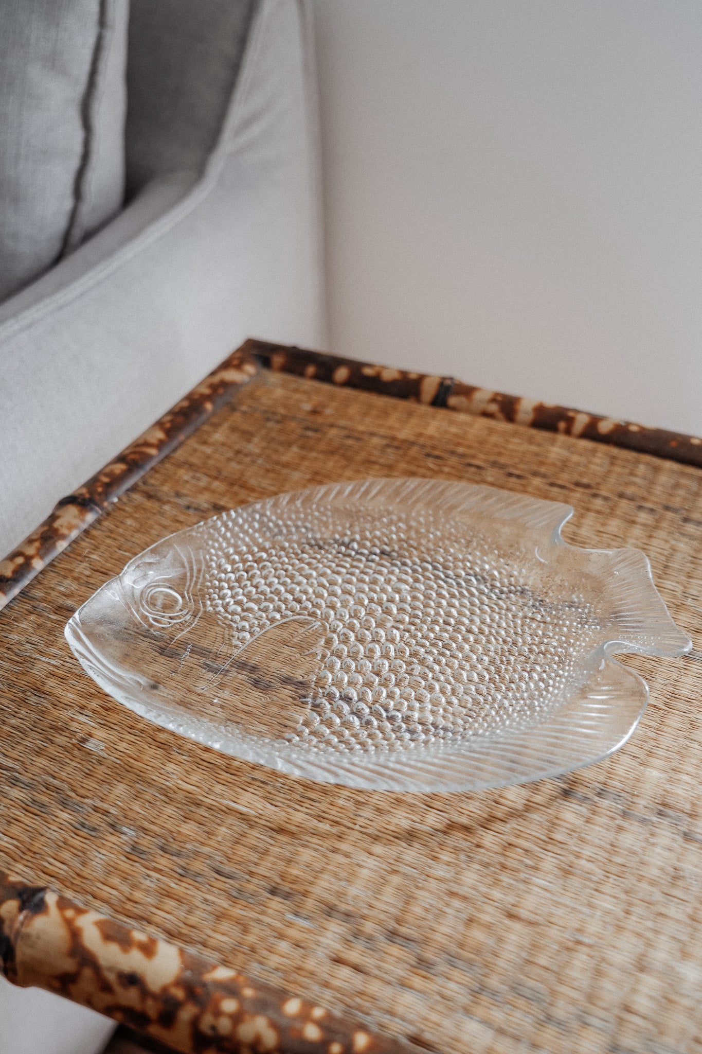 Vintage Fish Glass Plate