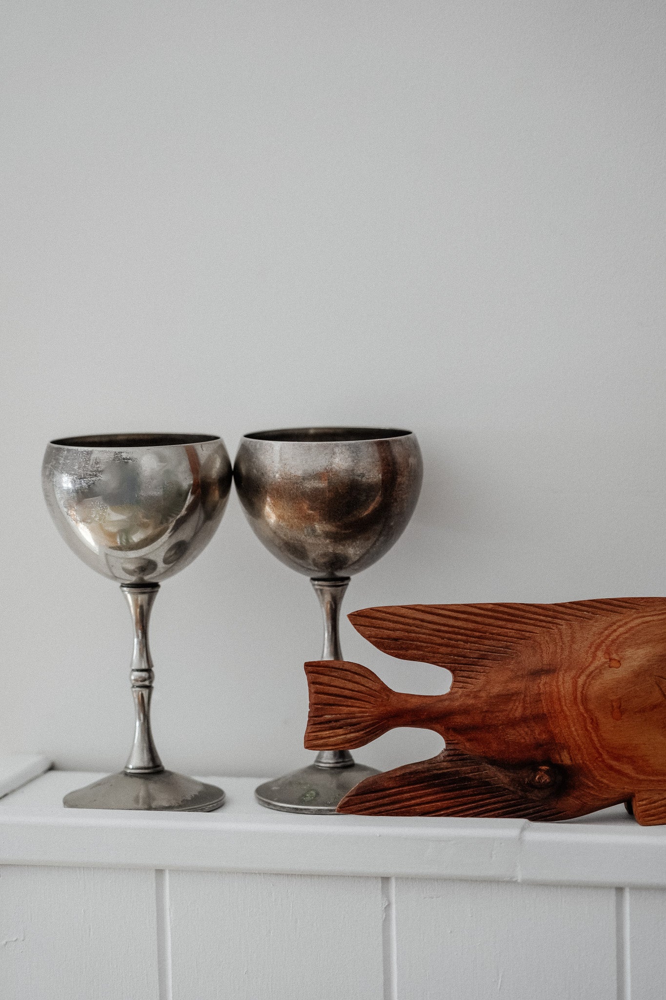 Vintage Silver Goblets (Set of 2)
