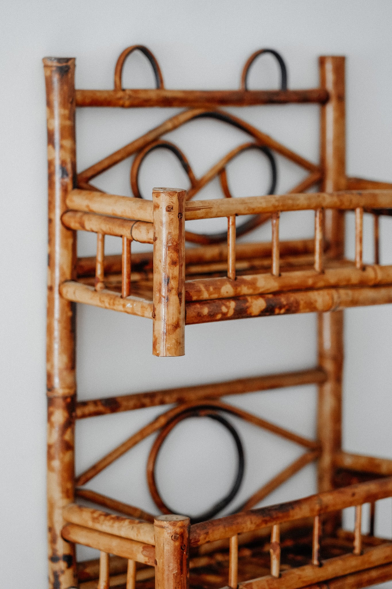 Vintage Tiger Cane Shelf
