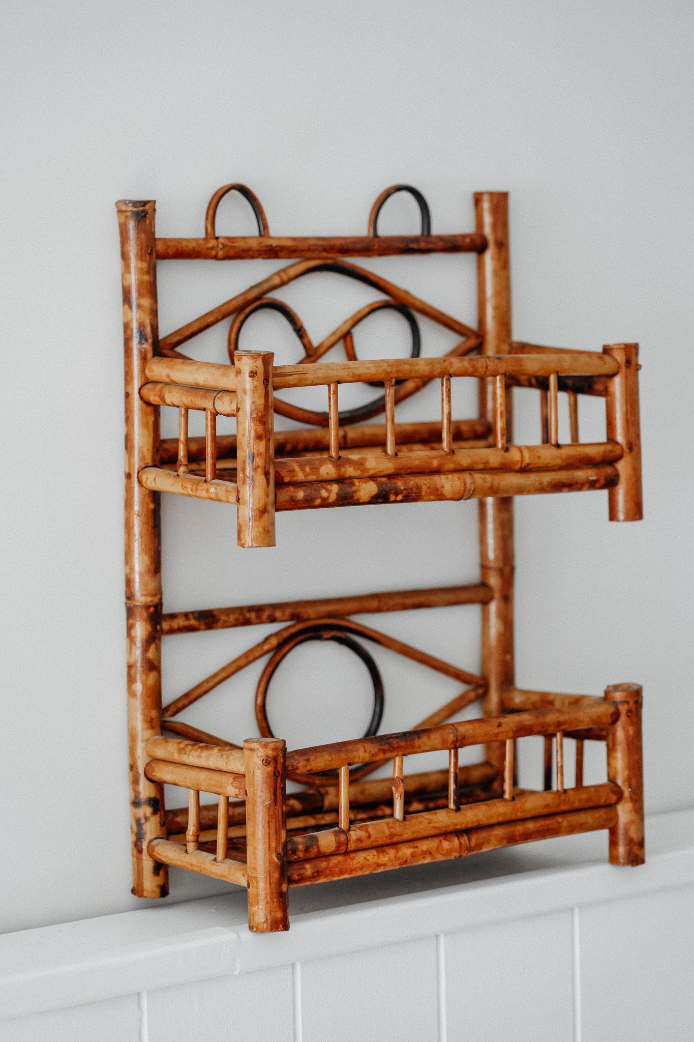 Vintage Tiger Cane Shelf