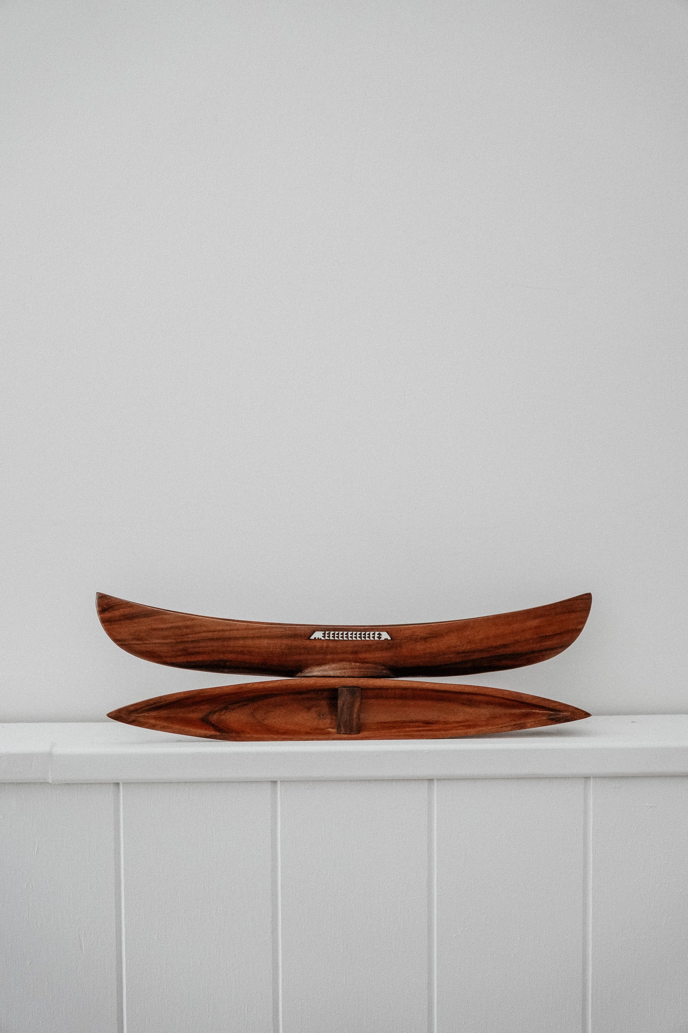 Vintage Wooden Canoes (Set of 2)