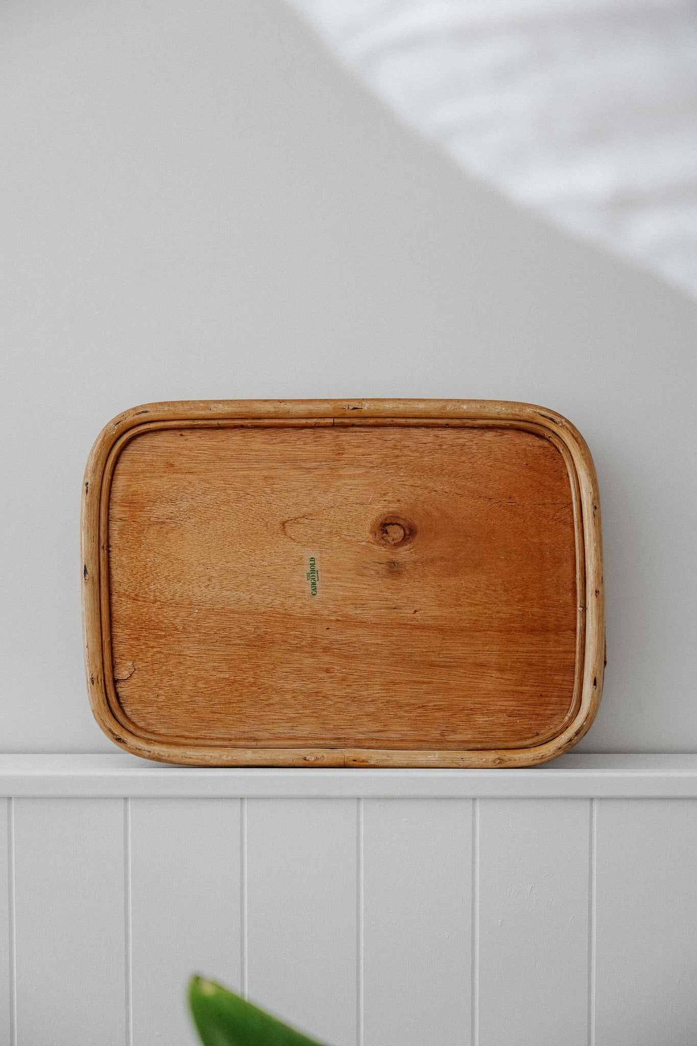 Vintage Rattan Serving Tray