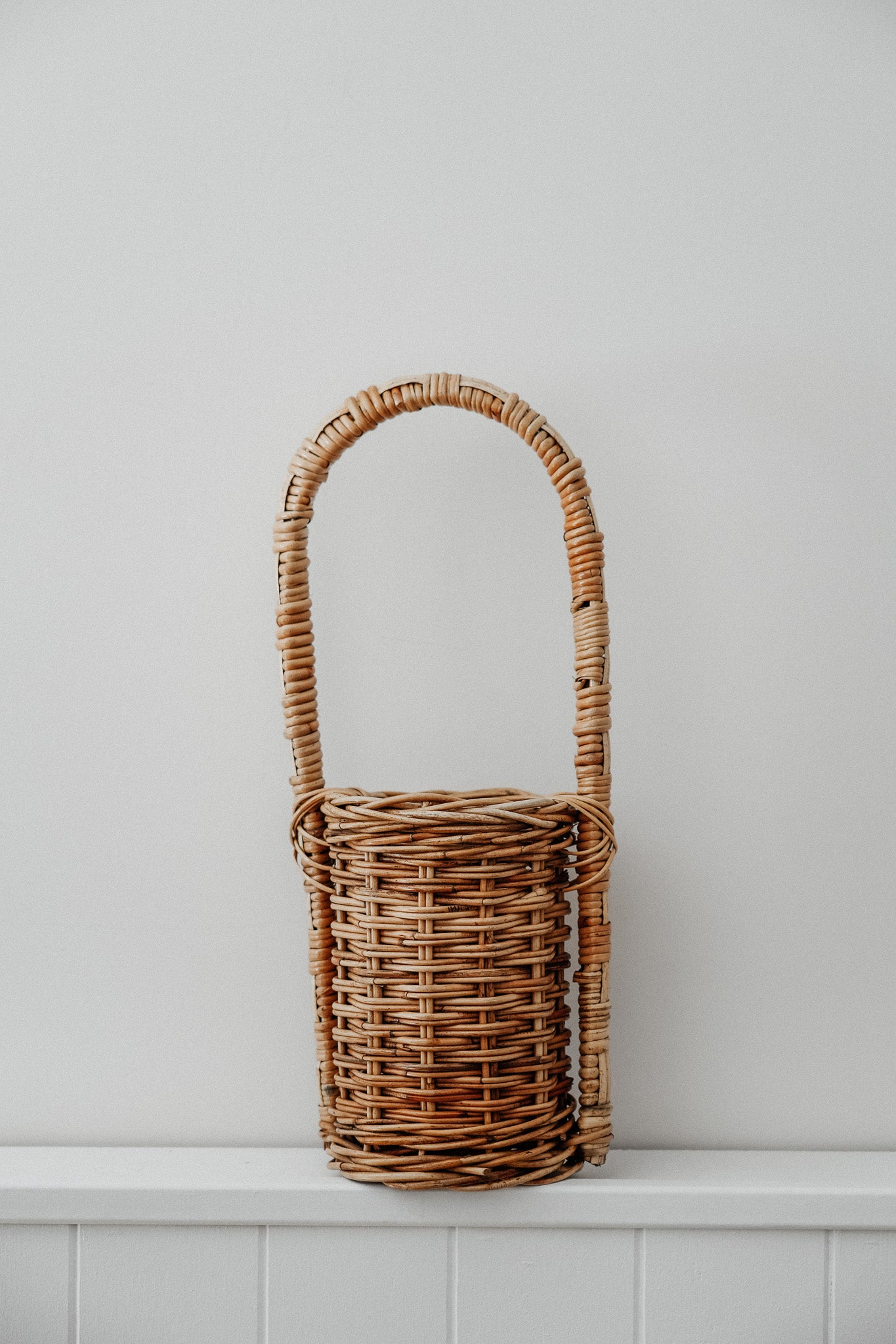 Vintage Cane Bottle Holder