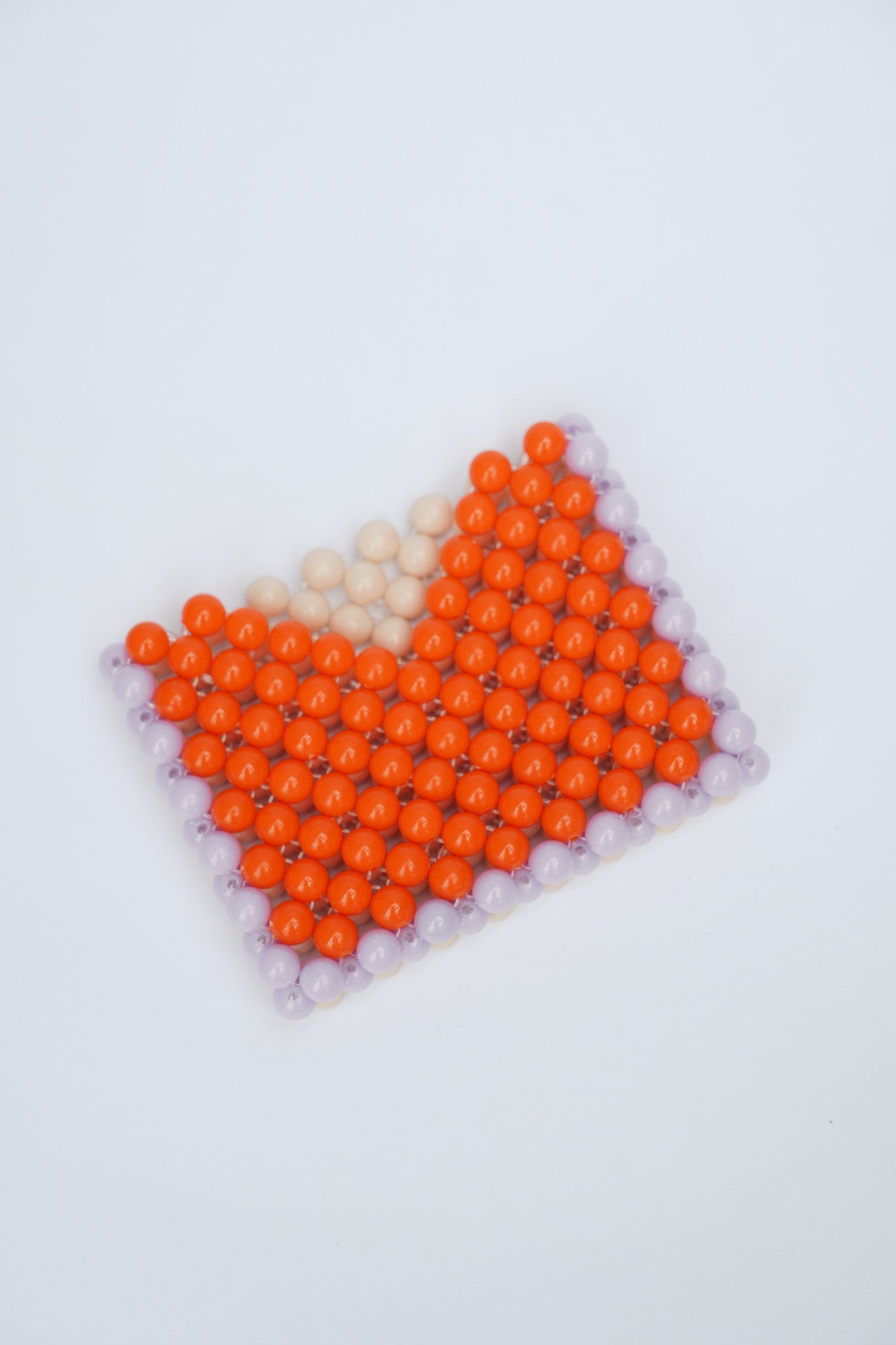 BEADED CARD HOLDER - TWO TONE ORANGE by HIBISCUS THE LABEL Designer Homewares Furniture Australia