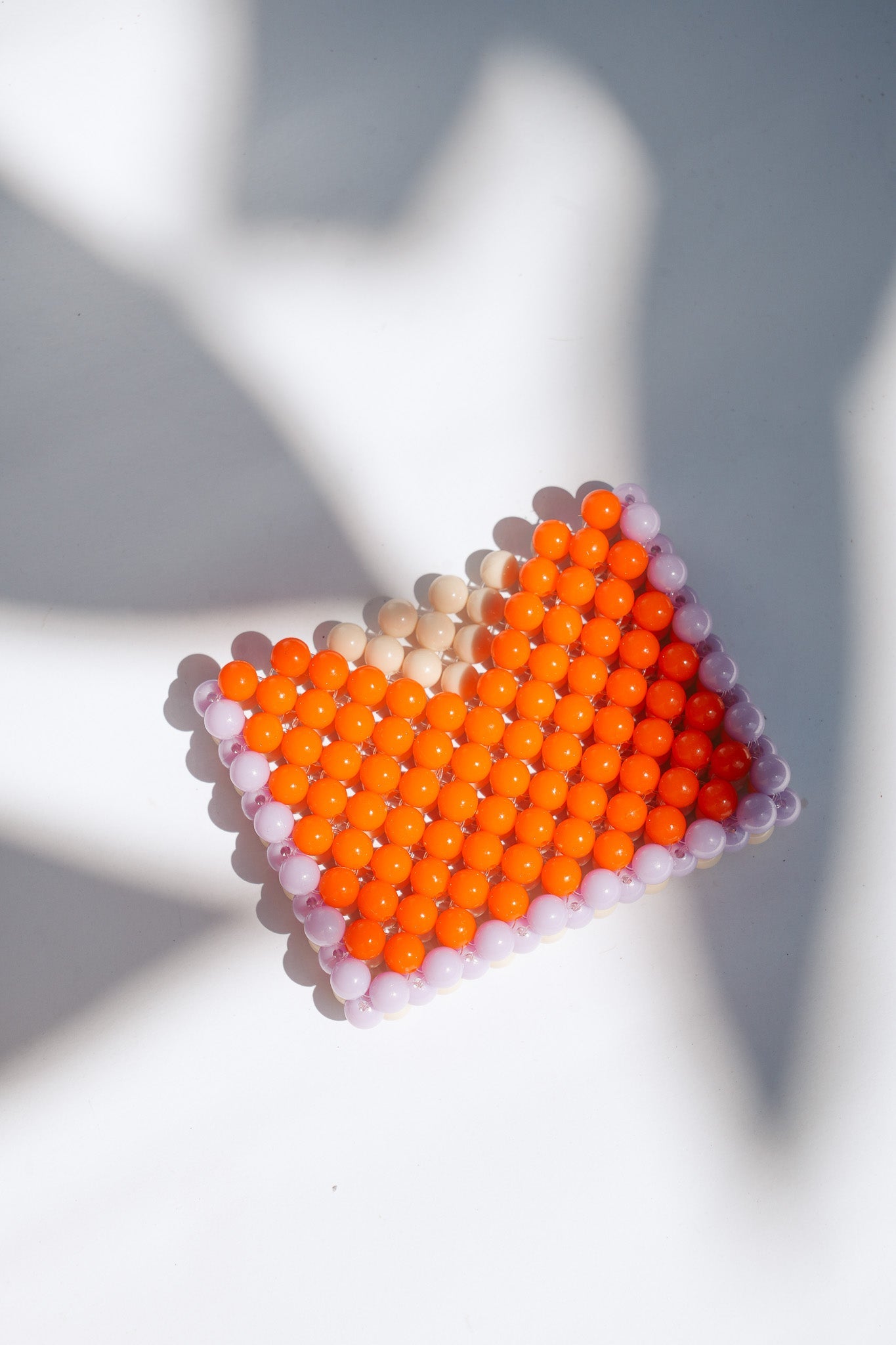 BEADED CARD HOLDER - TWO TONE ORANGE by HIBISCUS THE LABEL Designer Homewares Furniture Australia