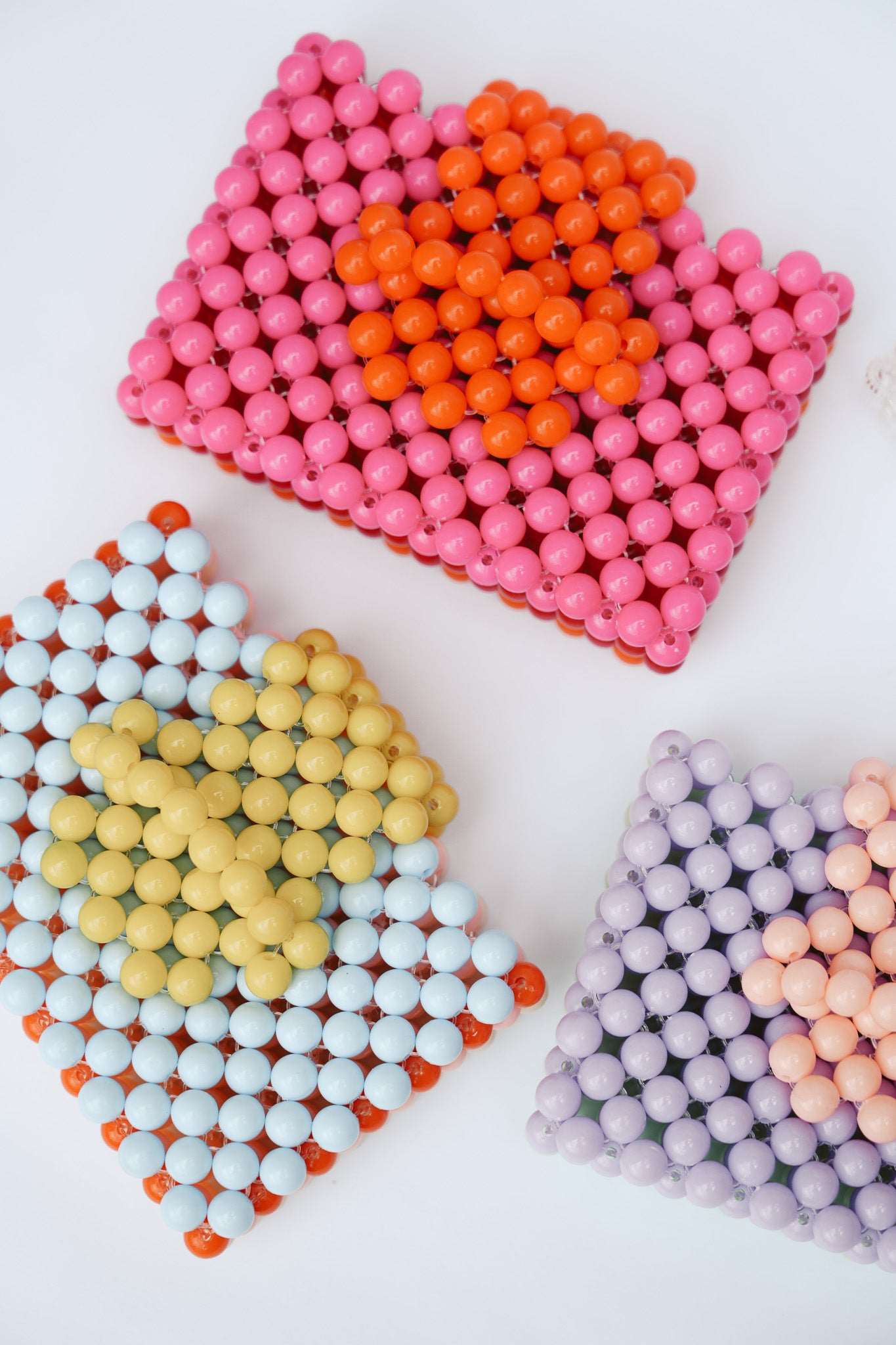 BEADED CARD PURSE - MULTI BLUE by HIBISCUS THE LABEL Designer Homewares Furniture Australia