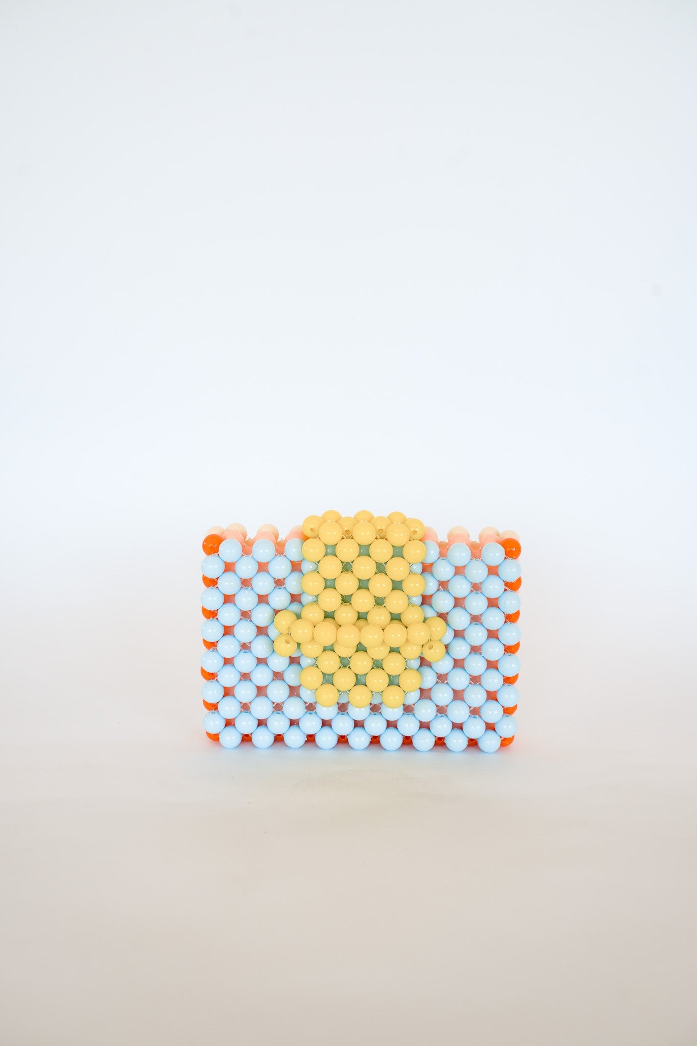 BEADED CARD PURSE - MULTI BLUE by HIBISCUS THE LABEL Designer Homewares Furniture Australia