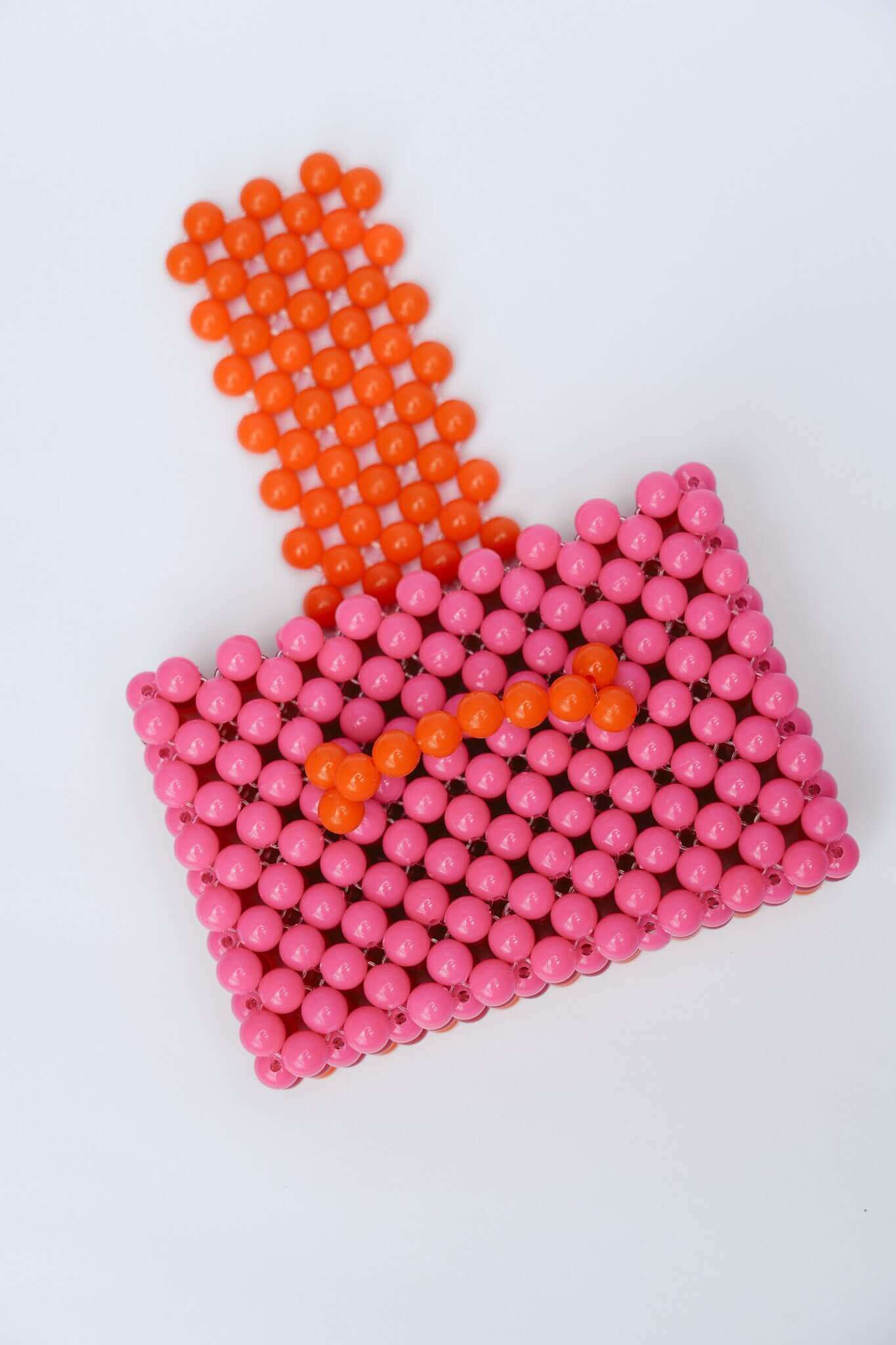 BEADED CARD PURSE - MULTI PINK by HIBISCUS THE LABEL Designer Homewares Furniture Australia