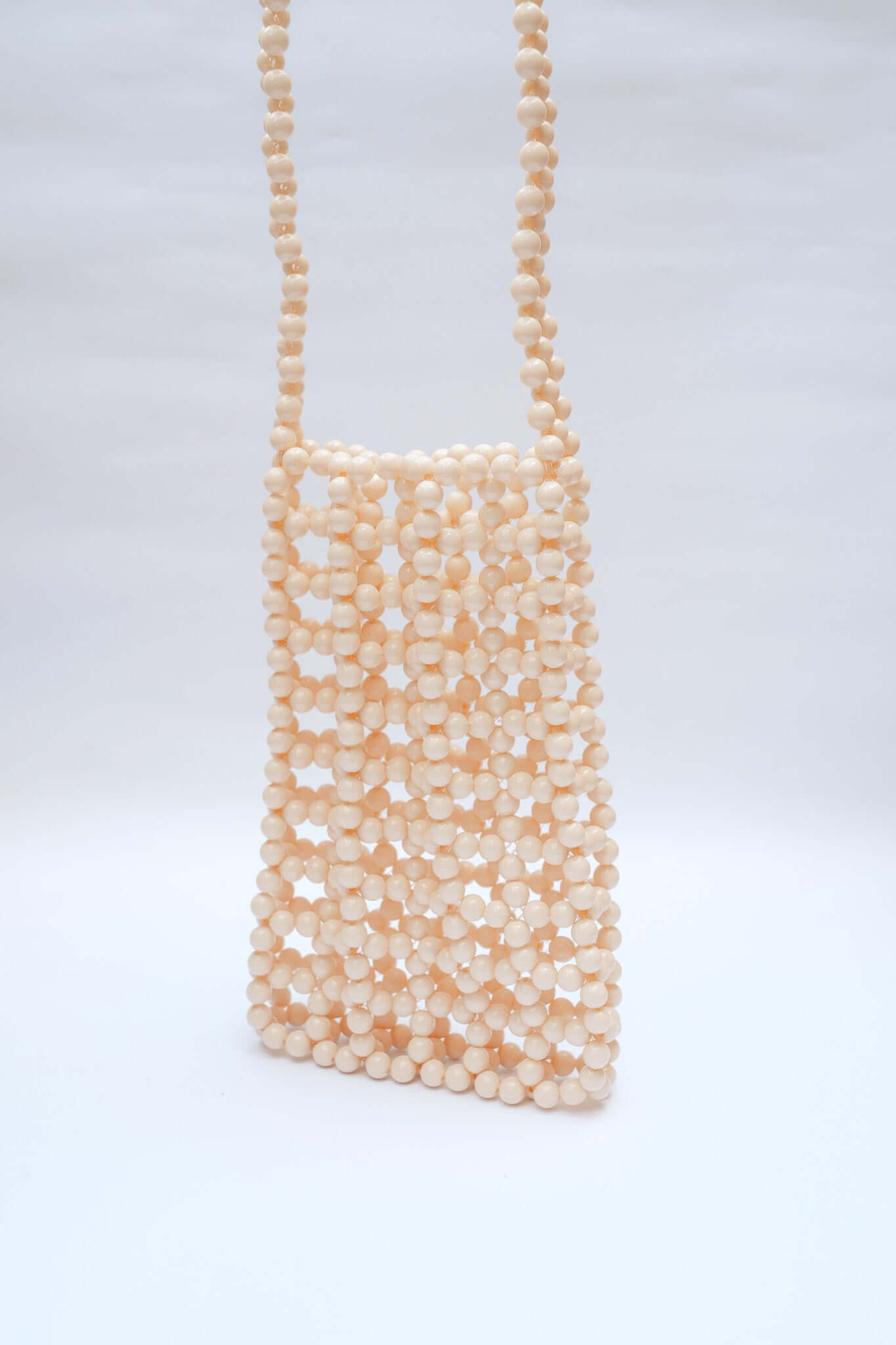 BEADED PHONE BAG - CREAM by HIBISCUS THE LABEL Designer Homewares Furniture Australia