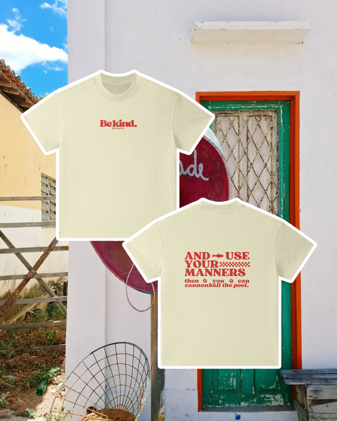 "Be Kind + Cannonball" Kids' T-shirt