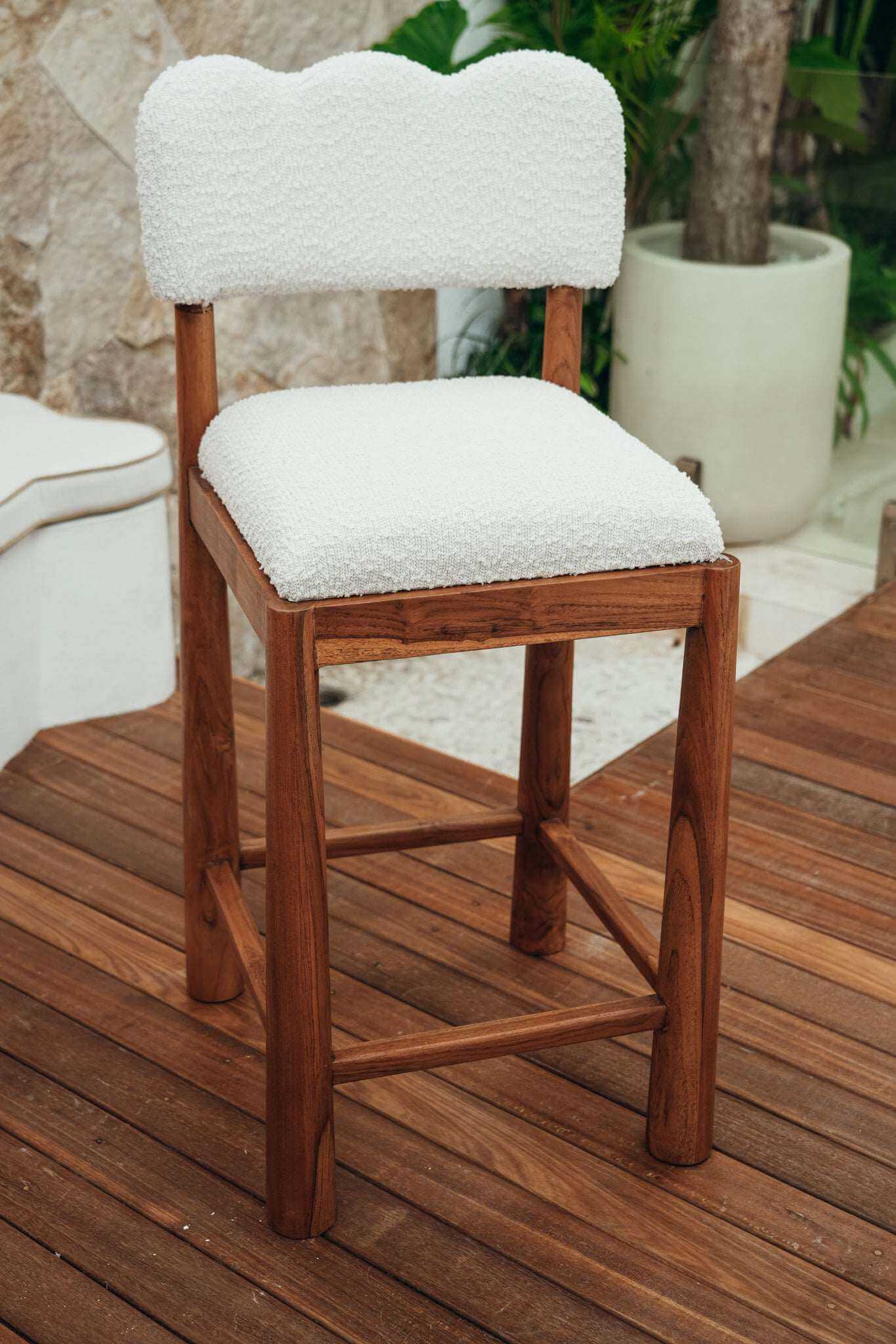 LOKOA BAR STOOL Color: Honey Natural by Black Salt Co Designer Homewares Furniture Australia