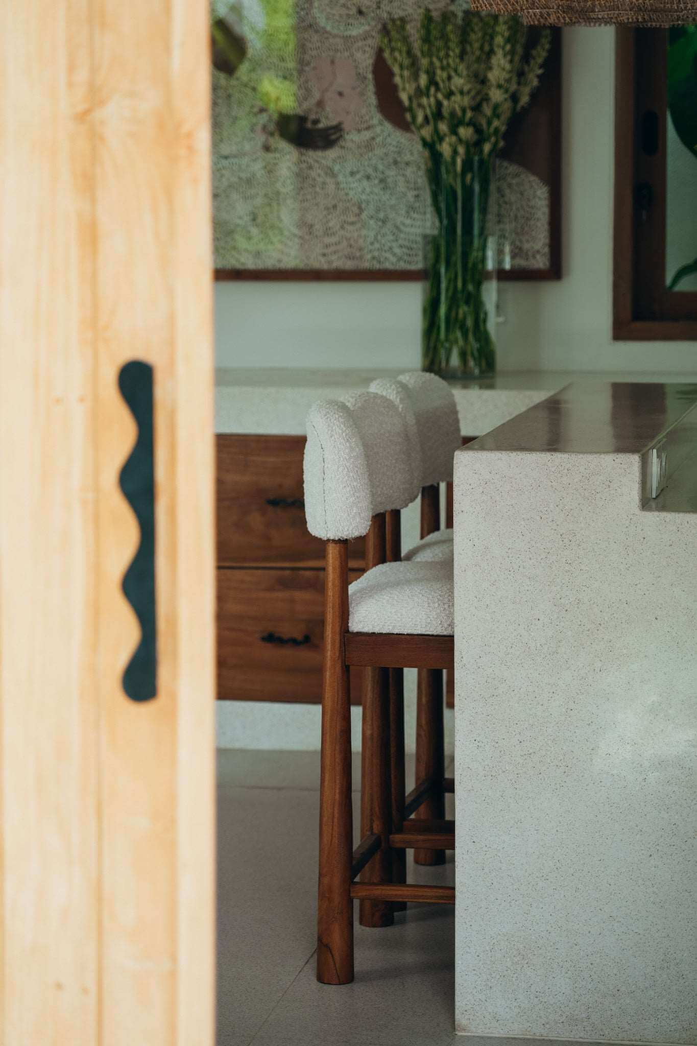 LOKOA BAR STOOL Color: Honey Natural by Black Salt Co Designer Homewares Furniture Australia