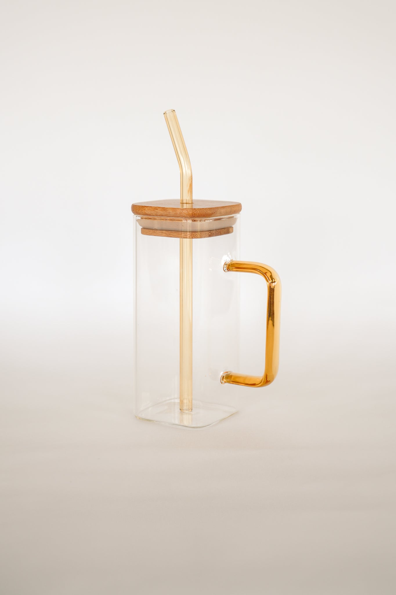 THE CATALINA GLASS MUG + STRAW Color: MOCHA by HIBISCUS THE LABEL Designer Homewares Furniture Australia