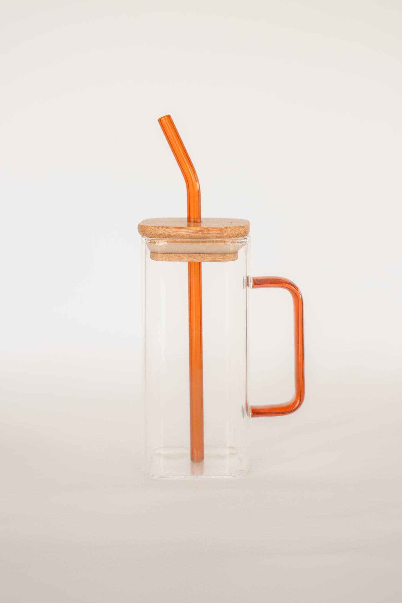 THE CATALINA GLASS MUG + STRAW Color: MOCHA by HIBISCUS THE LABEL Designer Homewares Furniture Australia