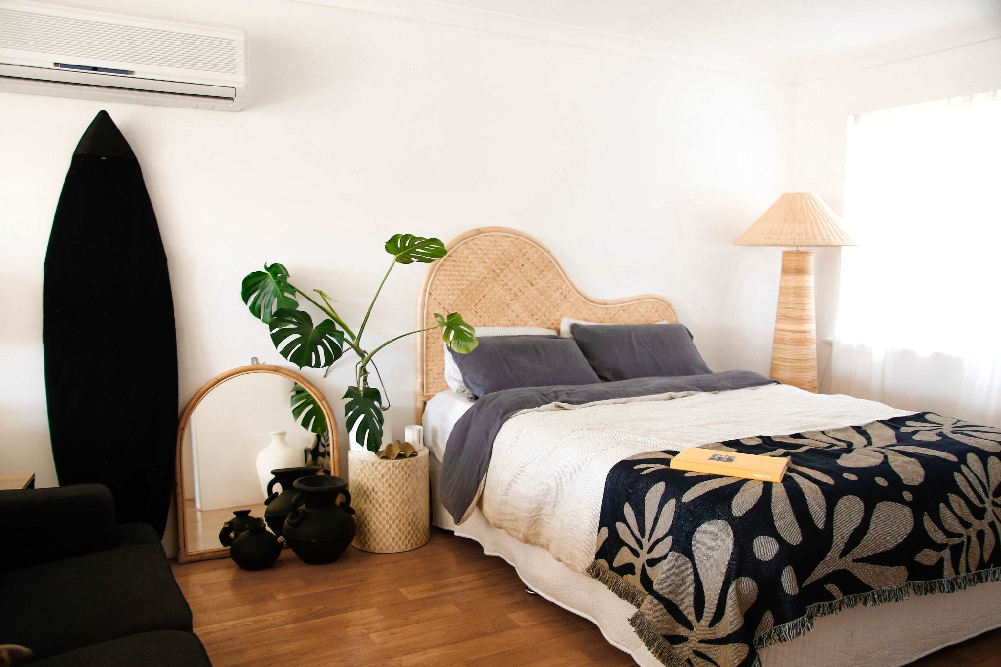 THE DESA BEDHEAD Size: QUEEN by Black Salt Co Designer Homewares Furniture Australia