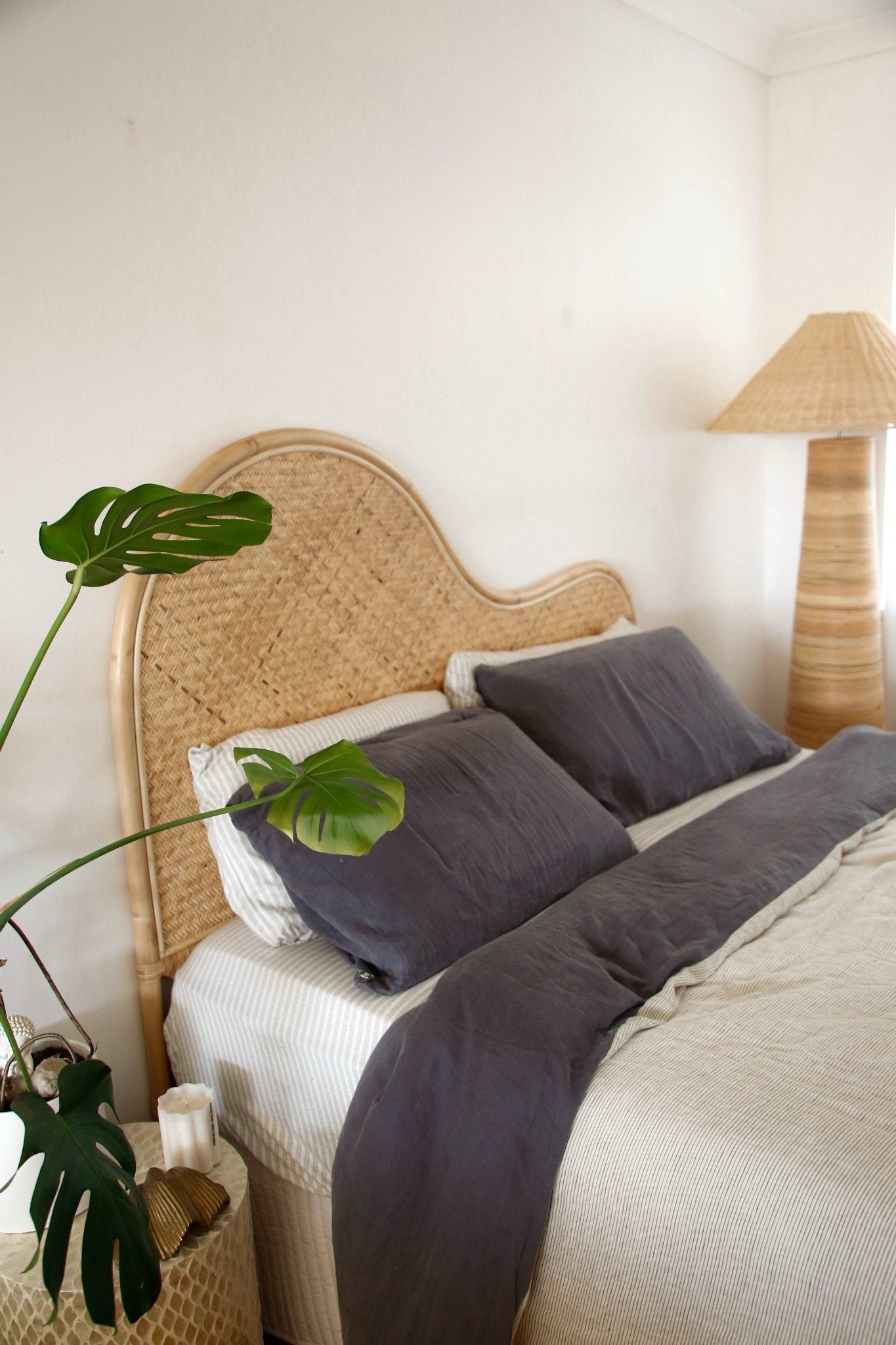 THE DESA BEDHEAD Size: QUEEN by Black Salt Co Designer Homewares Furniture Australia