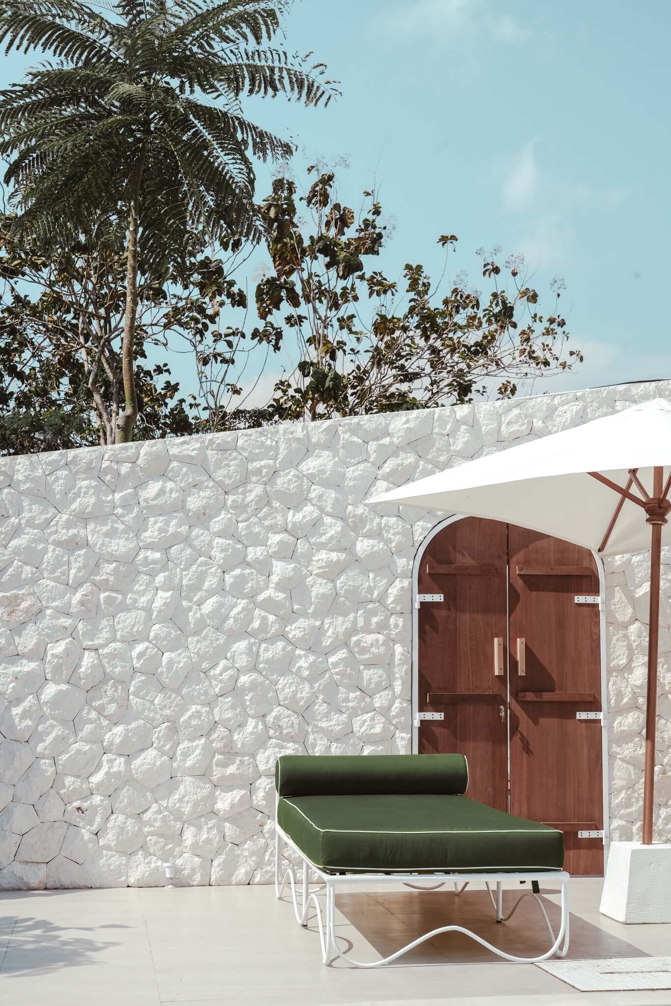 THE MARGOT SUN LOUNGER Cushion Colour: Mocha + White Piping Seat Length: 180cm by Black Salt Co Designer Homewares Furniture Australia